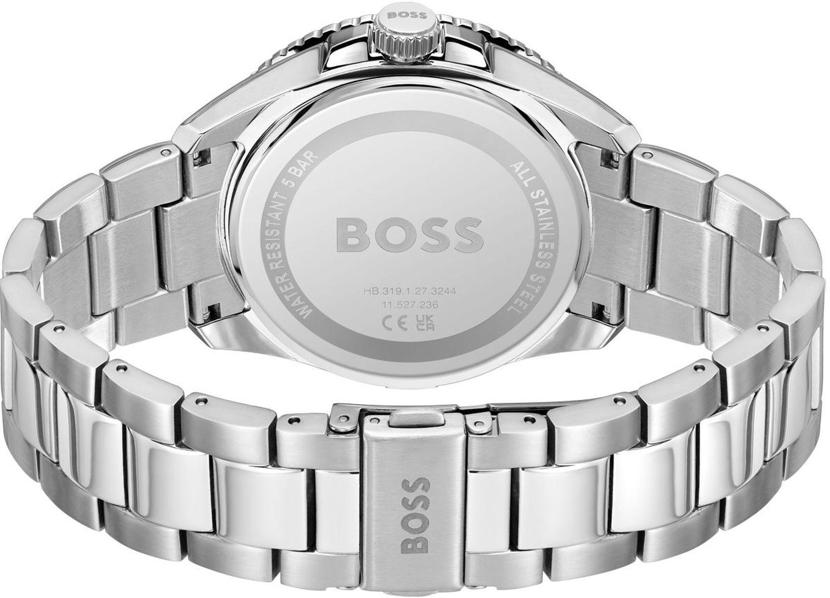 Boss 1514209 zegarek srebrny sportowy Męskie bransoleta - miniatura 3