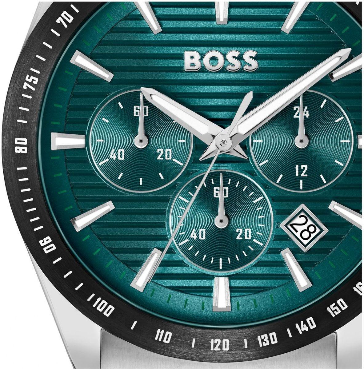 Boss 1514241 zegarek srebrny klasyczny Męskie bransoleta - miniatura 4
