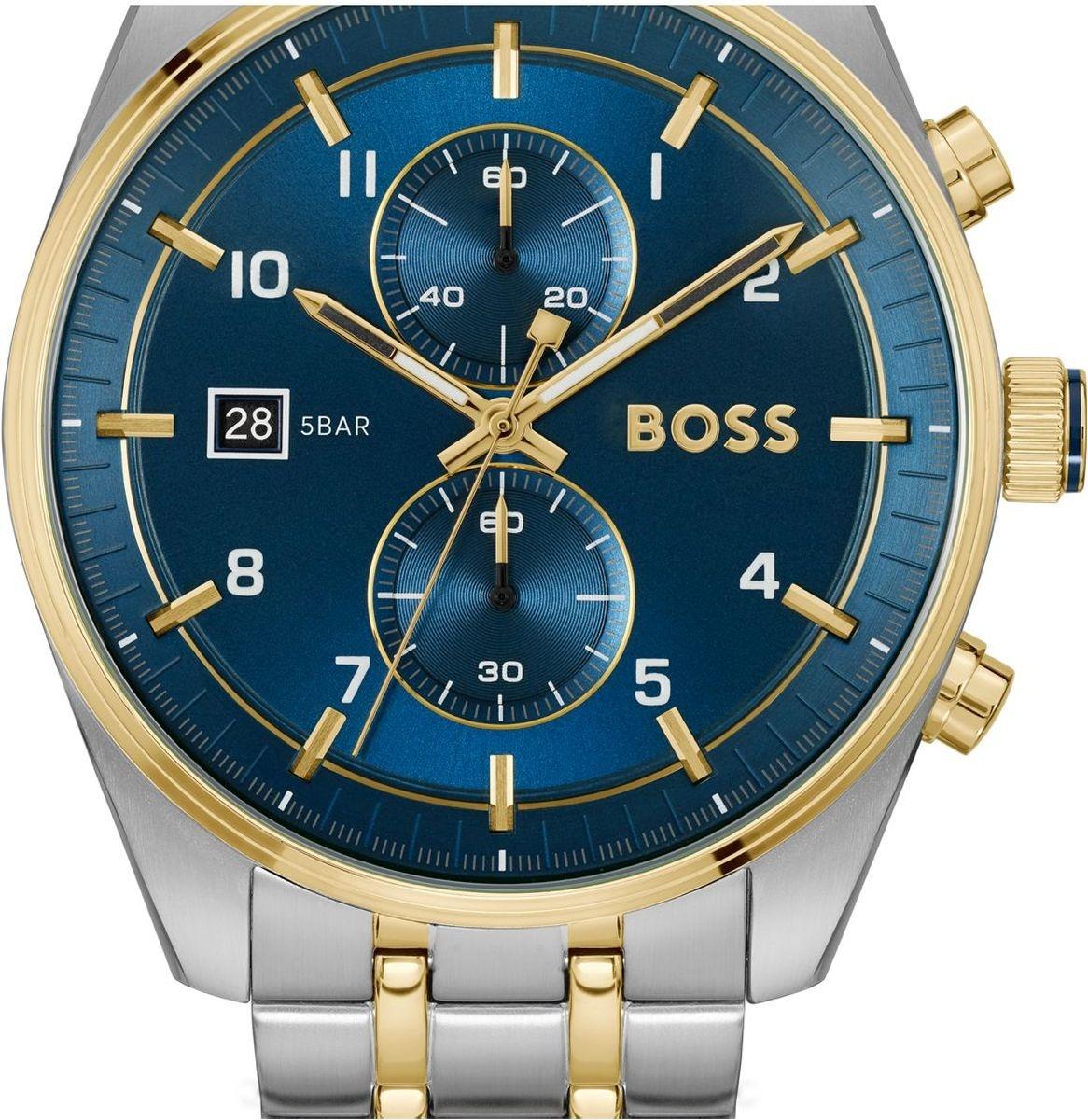 Boss 1514247 zegarek srebrny klasyczny Męskie bransoleta - miniatura 2