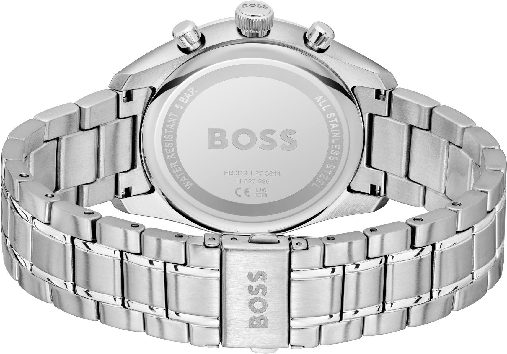 Boss 1514266 zegarek srebrny klasyczny Męskie bransoleta - miniatura 3