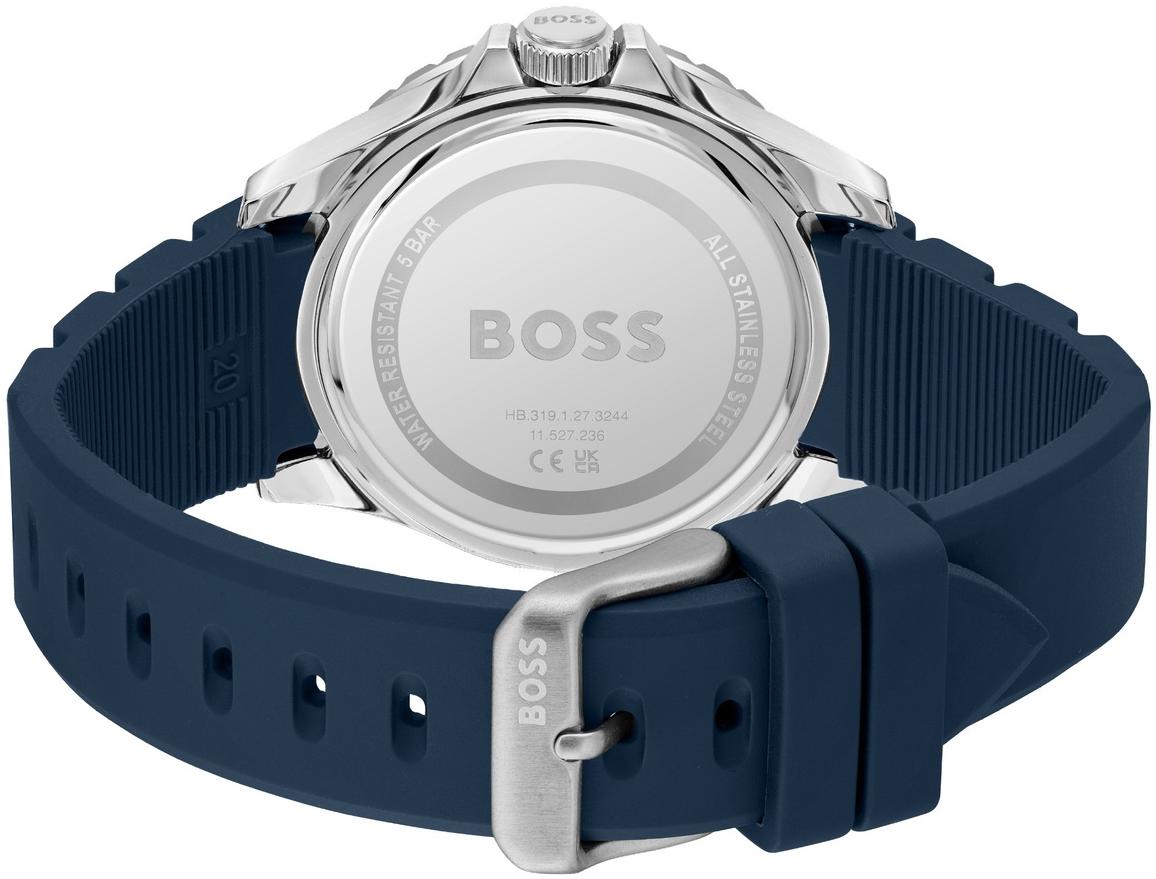 Boss 1514292 zegarek srebrny klasyczny Męskie pasek