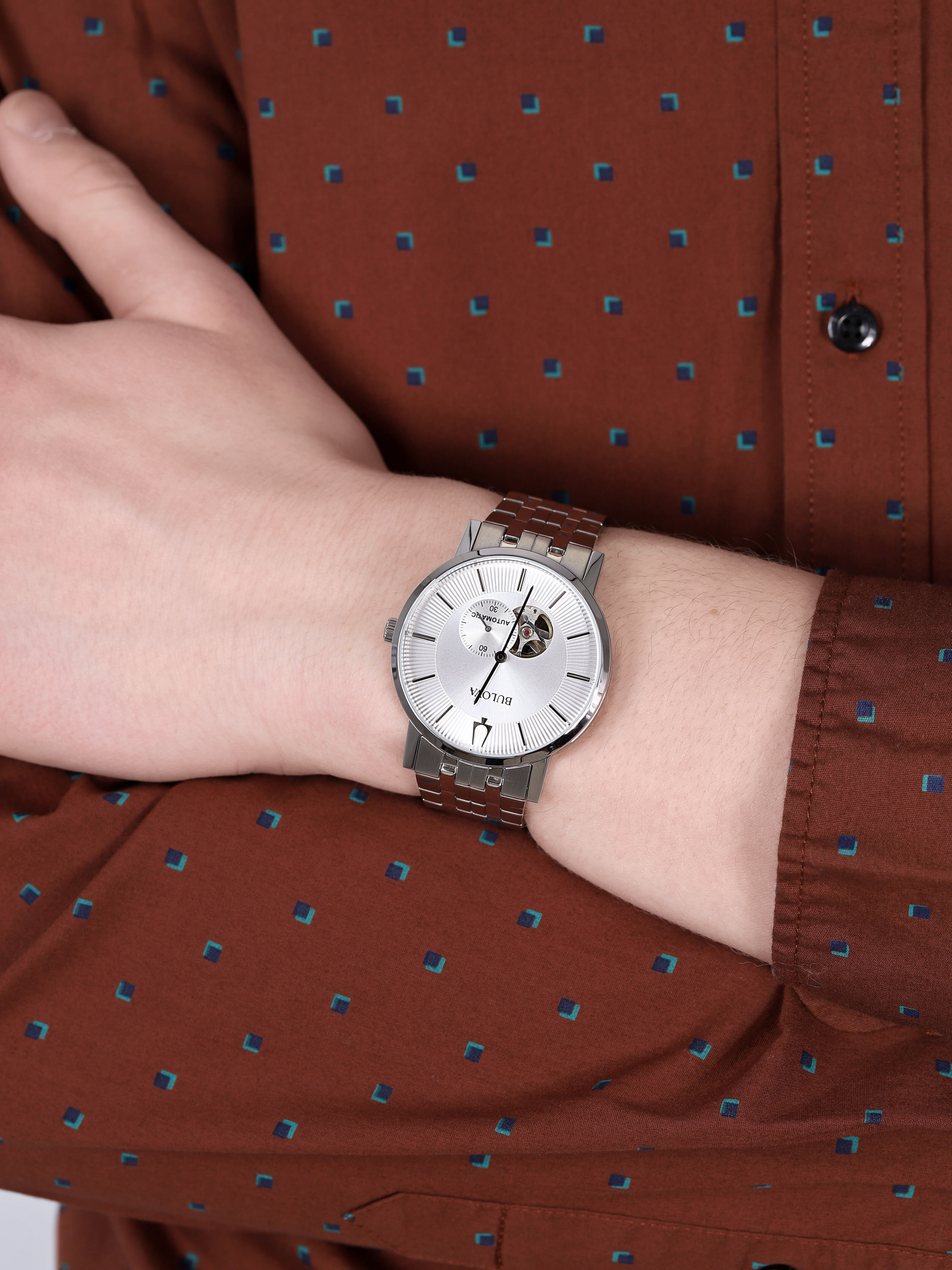 Bulova 96A238 zegarek klasyczny Automatic - miniatura 3