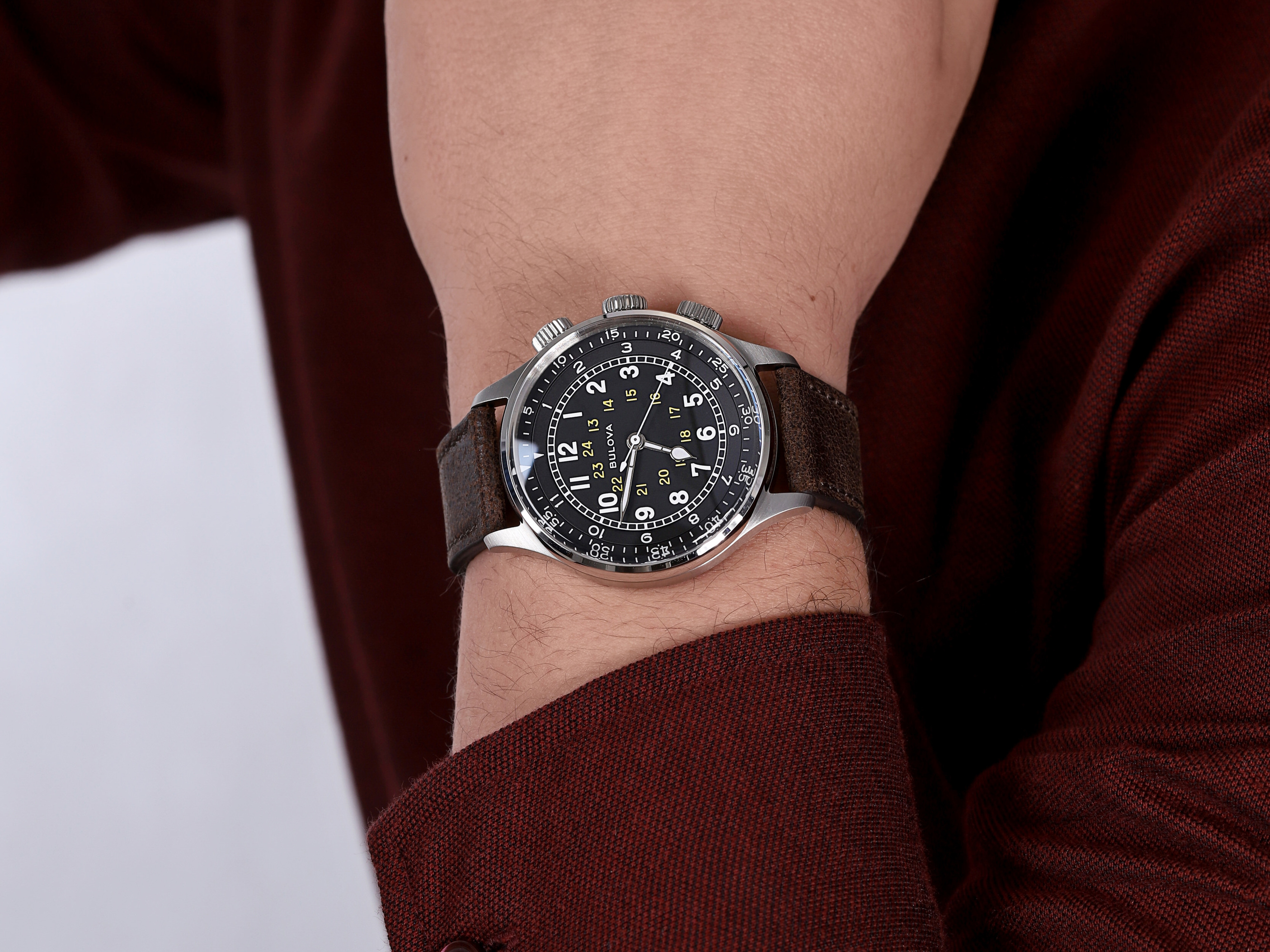Bulova 96A245 zegarek srebrny klasyczny Classic pasek - miniatura 4