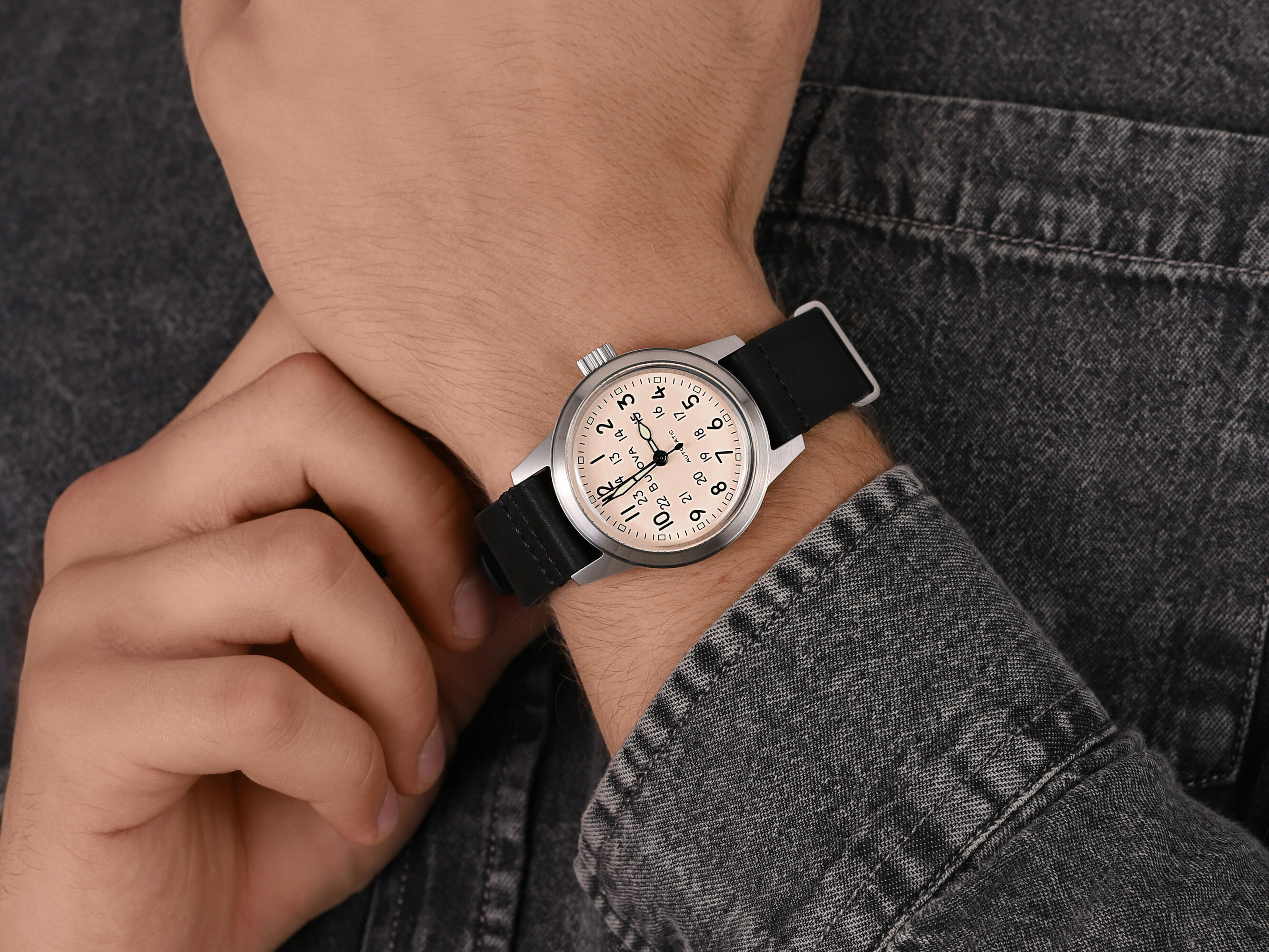 Bulova 96A246 Military Hack zegarek klasyczny Classic - miniatura 6