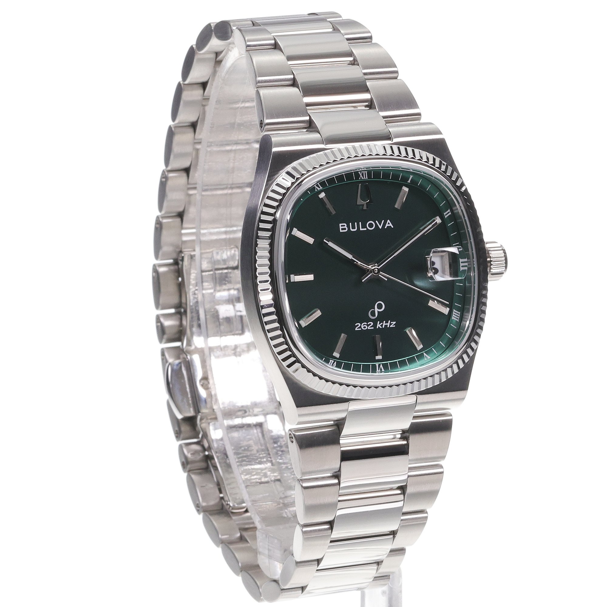 Bulova 96B439 zegarek srebrny klasyczny Precisionist bransoleta - miniatura 3