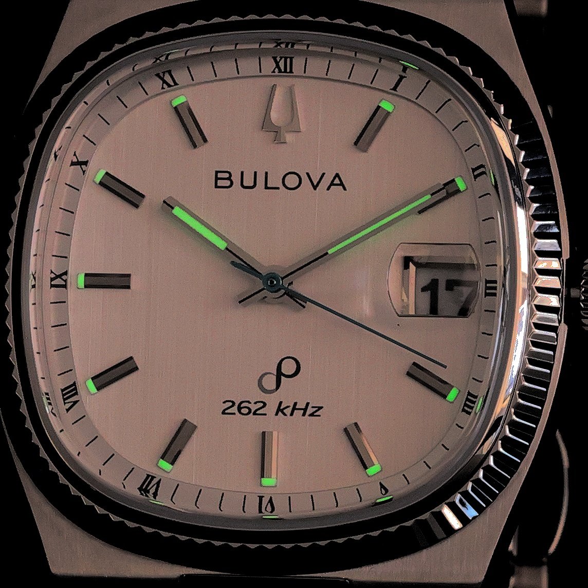 Bulova 96B444 zegarek srebrny klasyczny Precisionist bransoleta