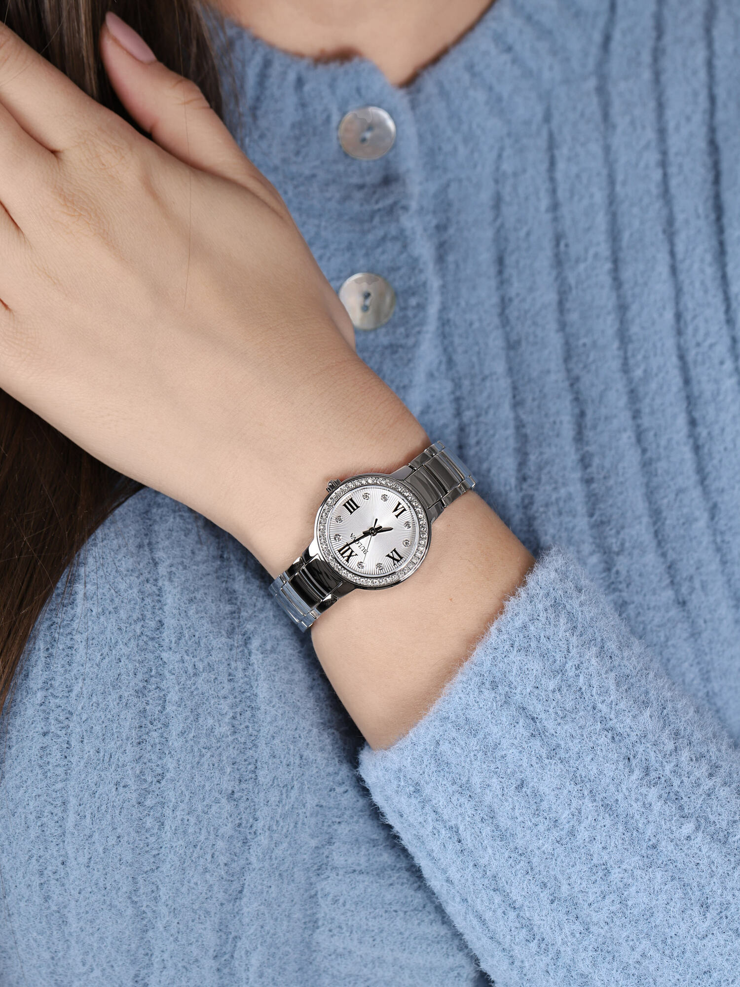 Bulova 96L280 damski zegarek Crystal bransoleta - miniatura 3
