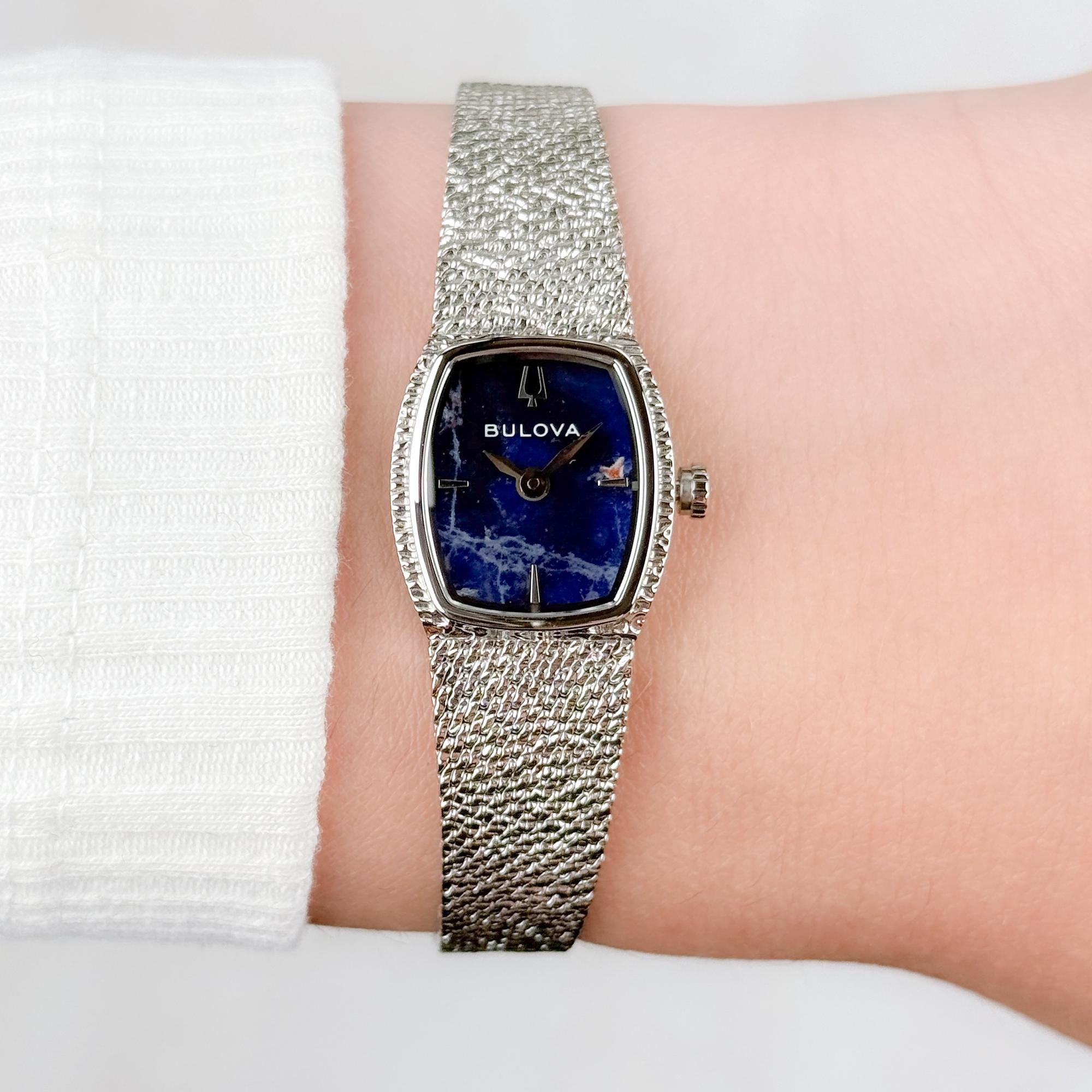 Bulova 96L343 Damskie Goddess of Time zegarek damski biżuteryjny szafirowe - miniatura 8