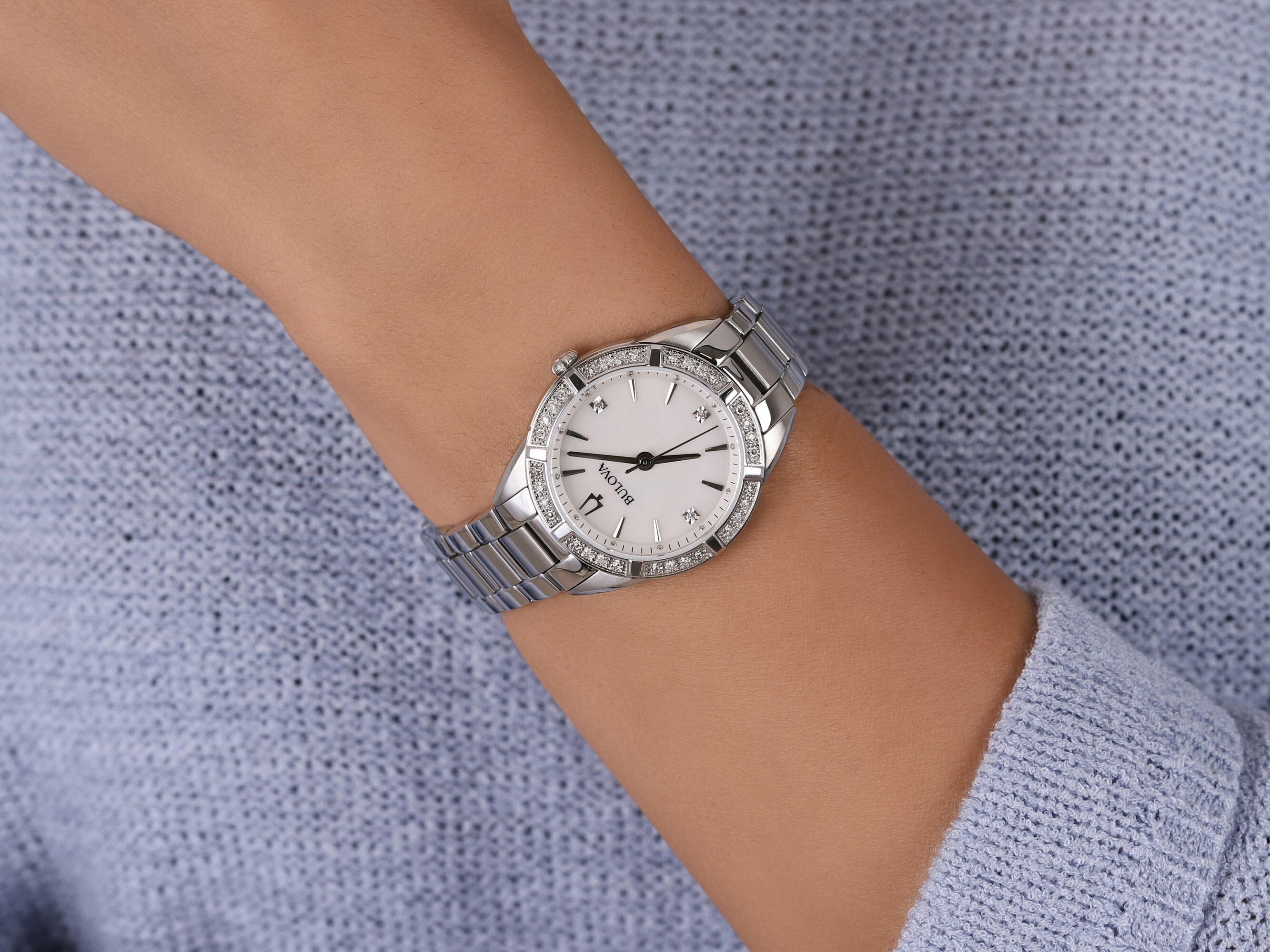 Bulova 96R228 damski zegarek Diamond bransoleta - miniatura 4