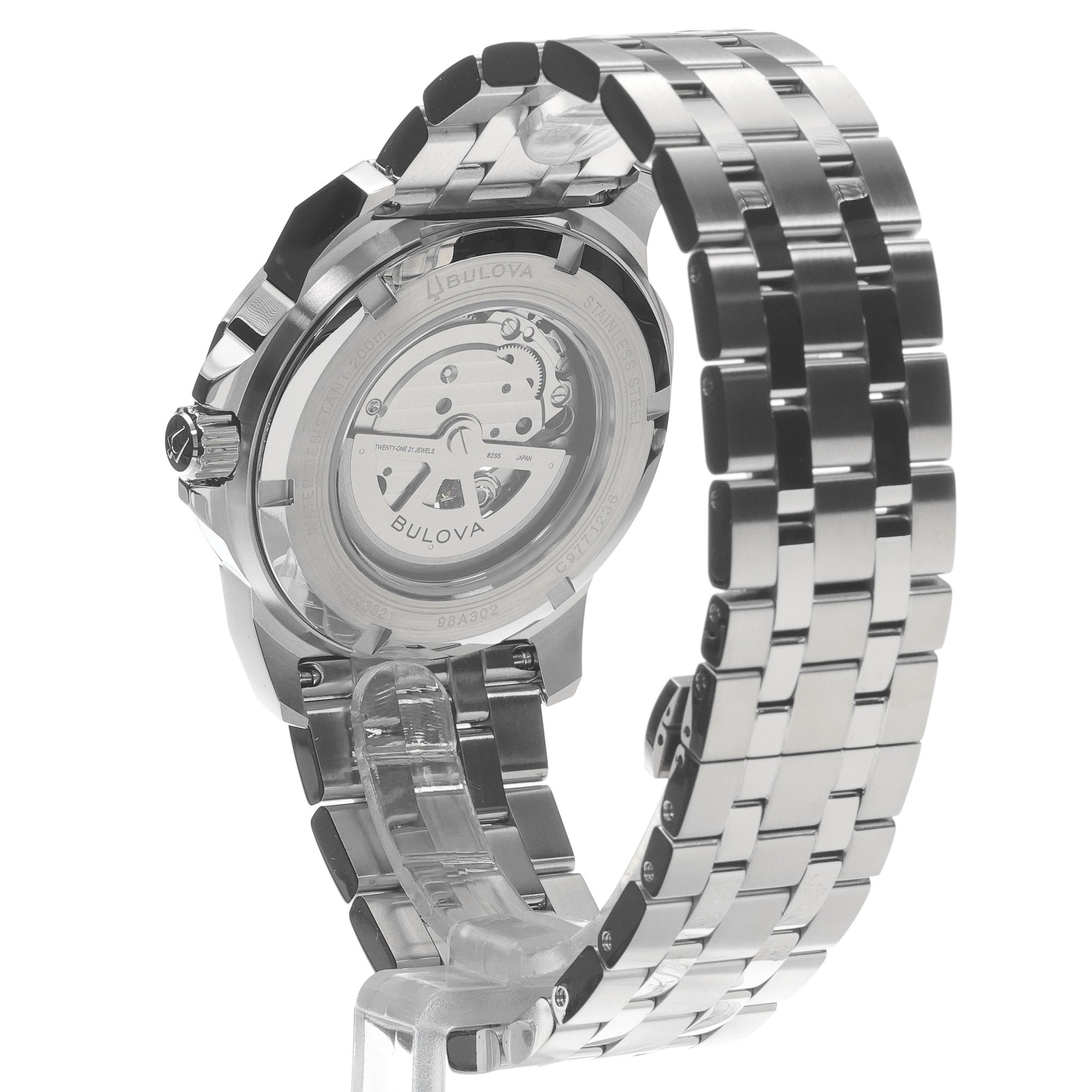 Bulova 98A302 zegarek srebrny elegancki Marine Star bransoleta - miniatura 4