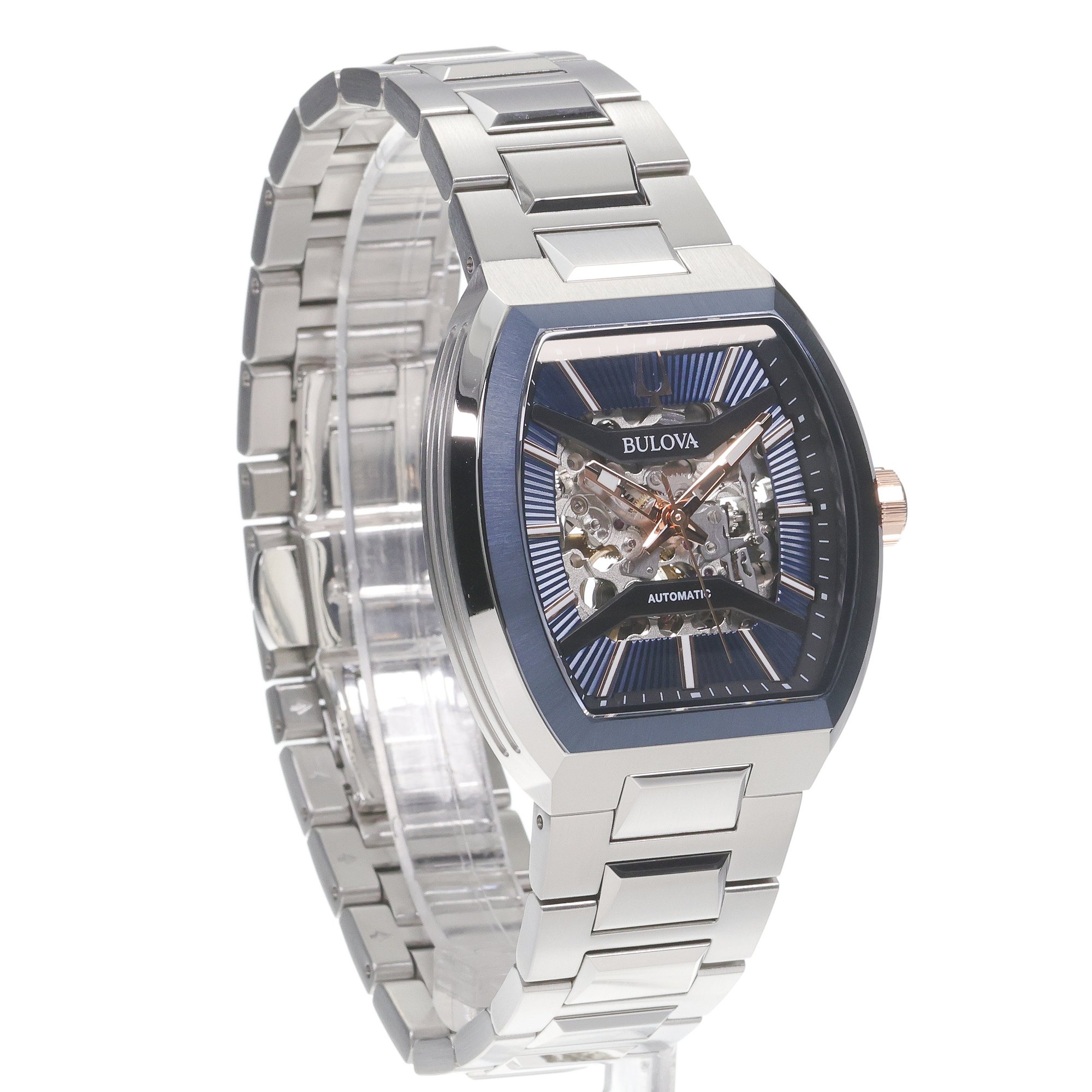 Bulova 98A319 Automatic Skieleton zegarek fashion-modowy Maquina - miniatura 3