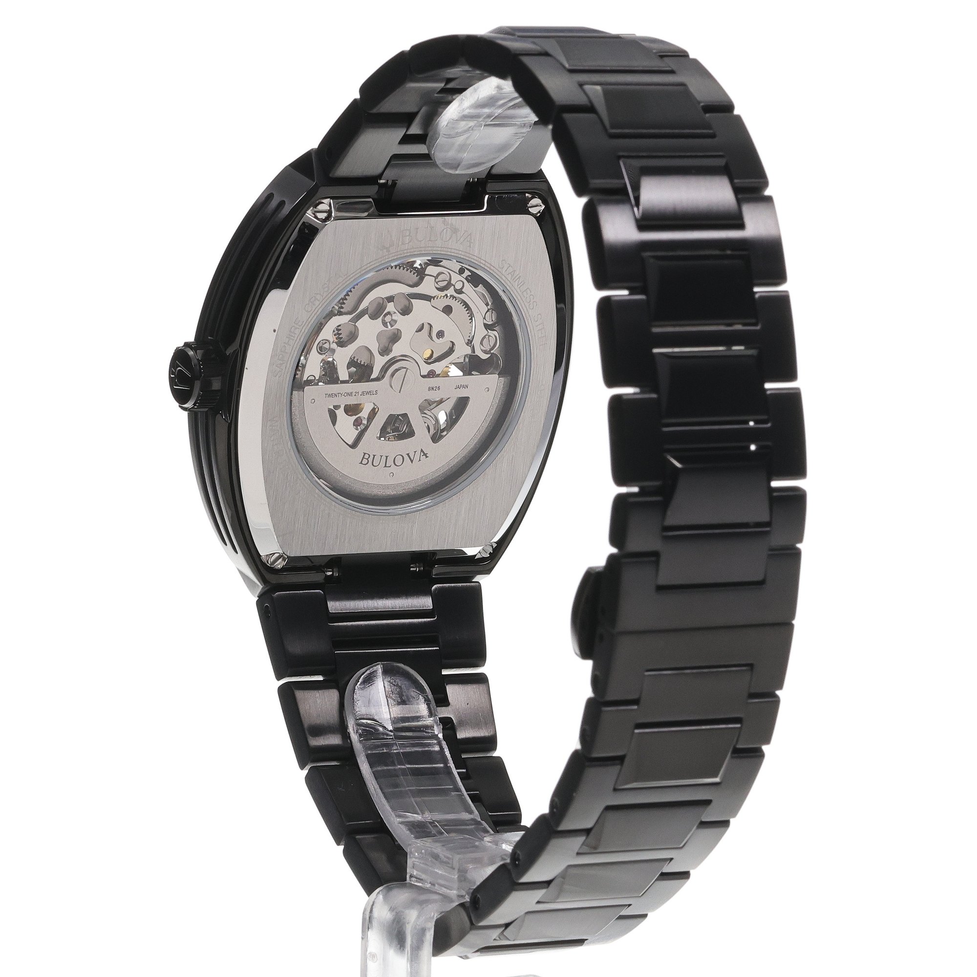 Bulova 98A320 zegarek czarny fashion-modowy Maquina bransoleta - miniatura 4
