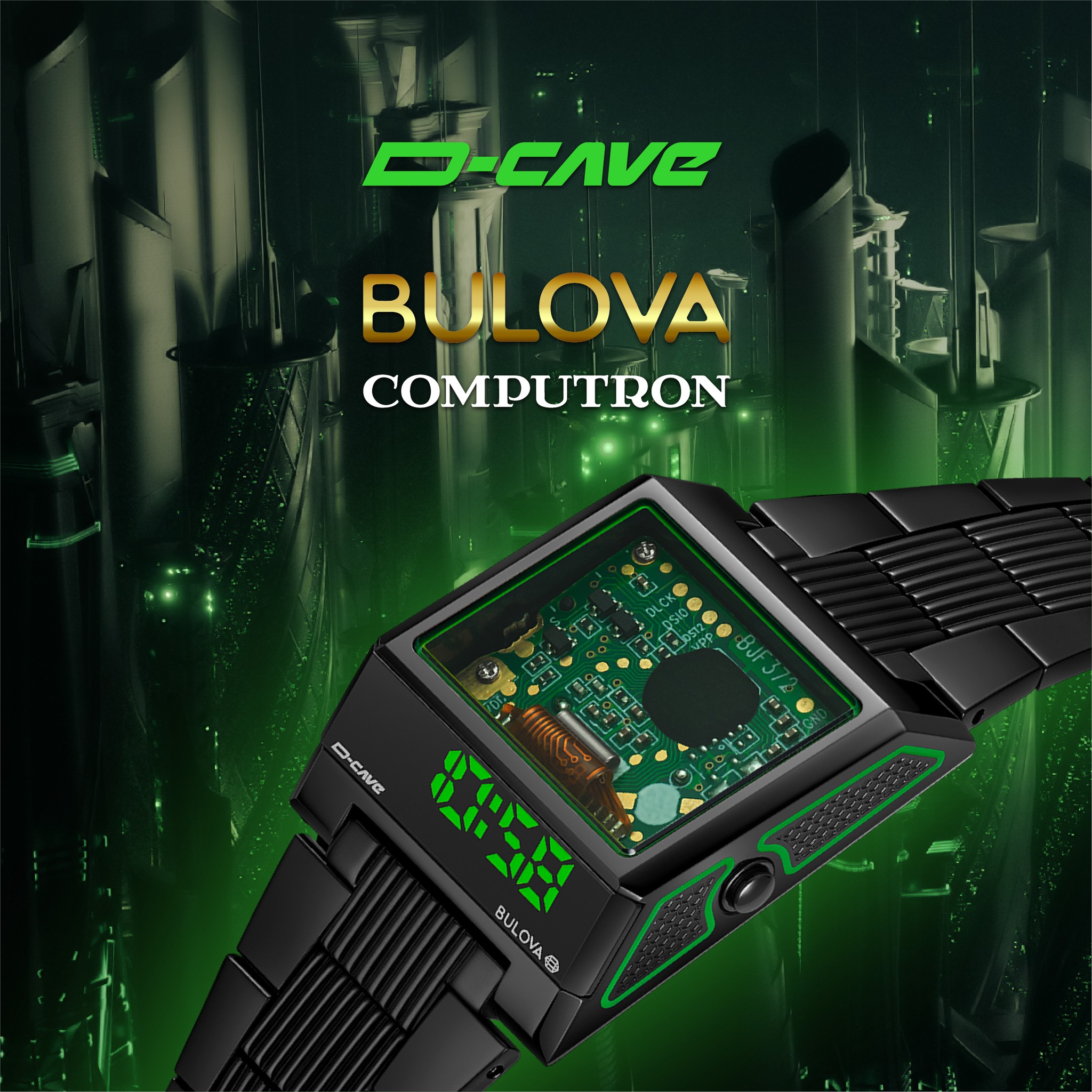 Bulova 98C140 zegarek amerykańskie Computron
