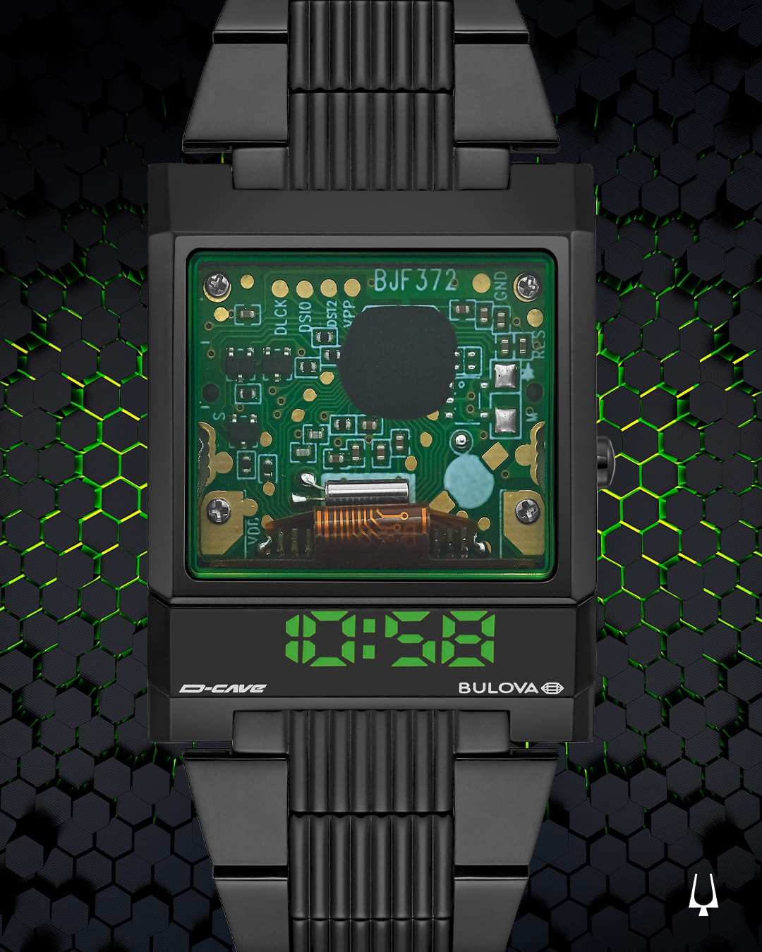 Bulova 98C140 zegarek męski Computron czarny
