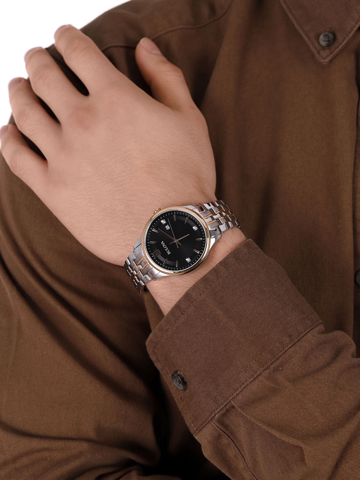 Bulova 98D160 zegarek srebrny klasyczny Classic bransoleta - miniatura 3
