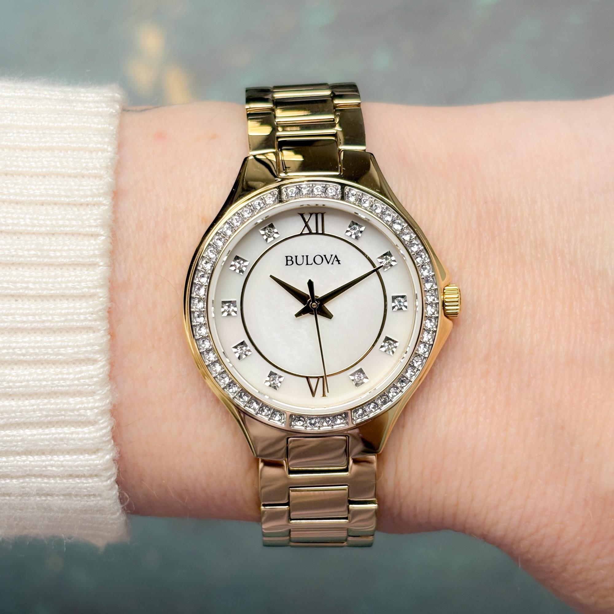 Bulova 98L295 Classic Prestige zegarek damski klasyczny szafirowe - miniatura 8