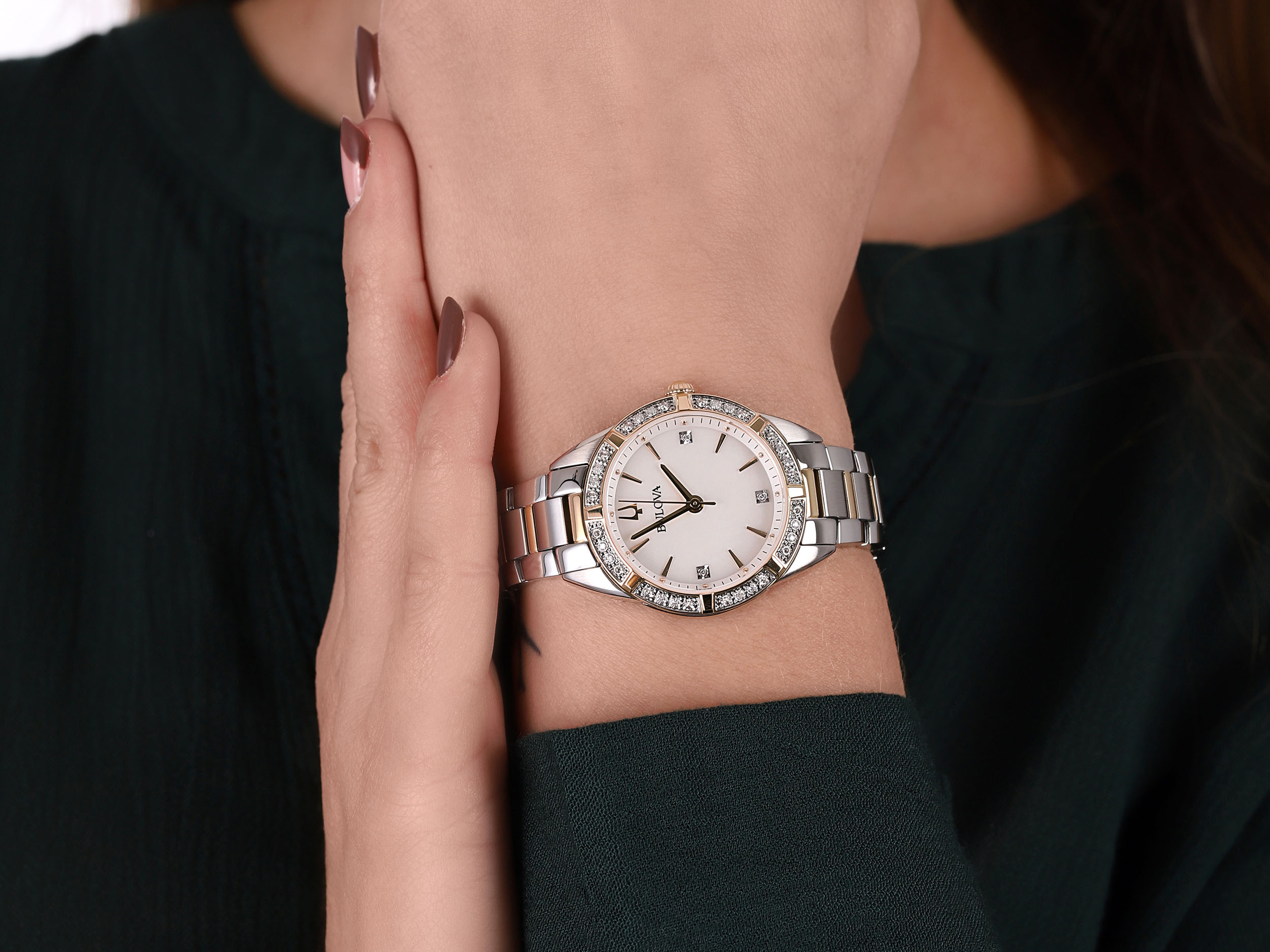 Bulova 98R263 zegarek elegancki Diamond - miniatura 4