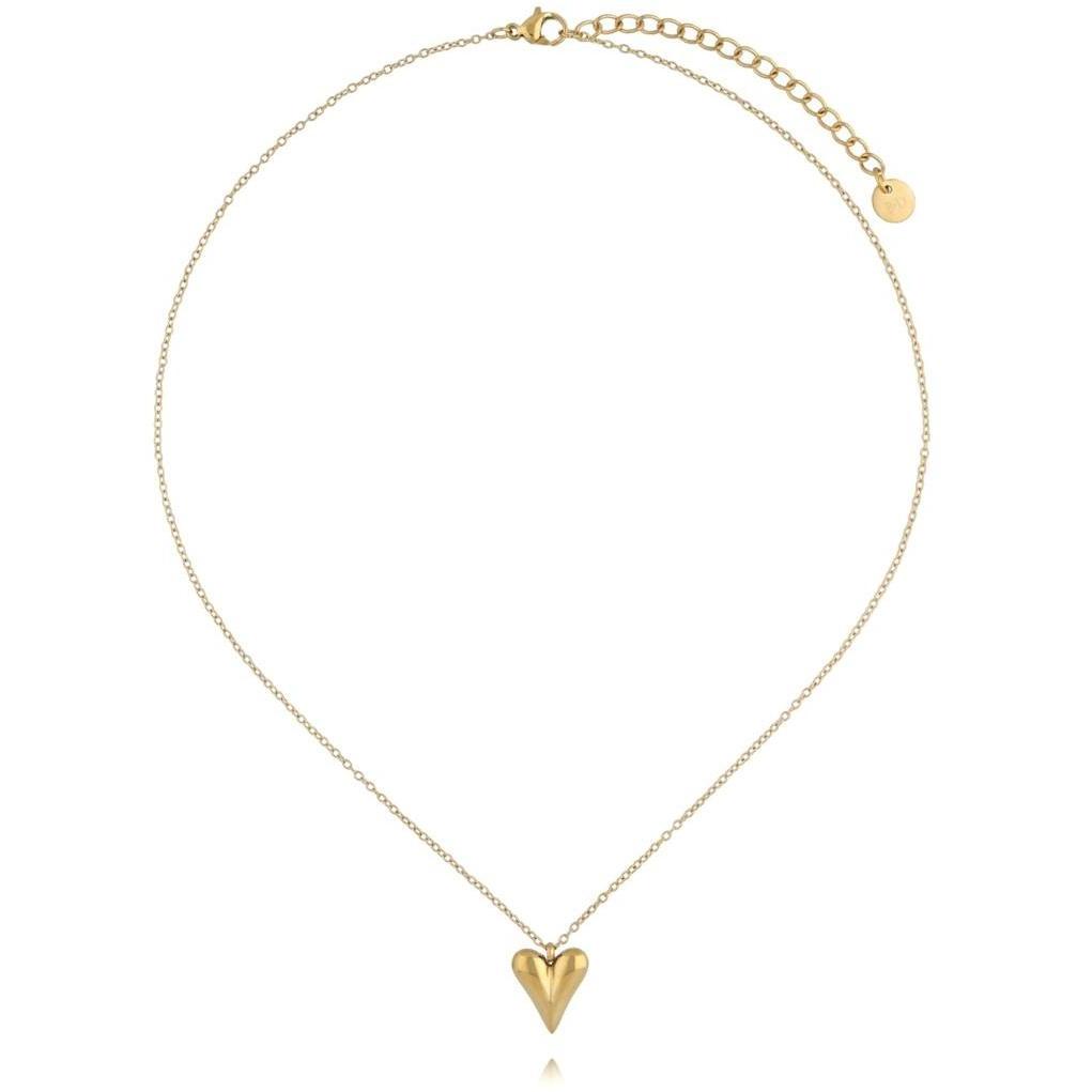 By Dziubeka NSA1475 Naszyjnik z sercem złoty