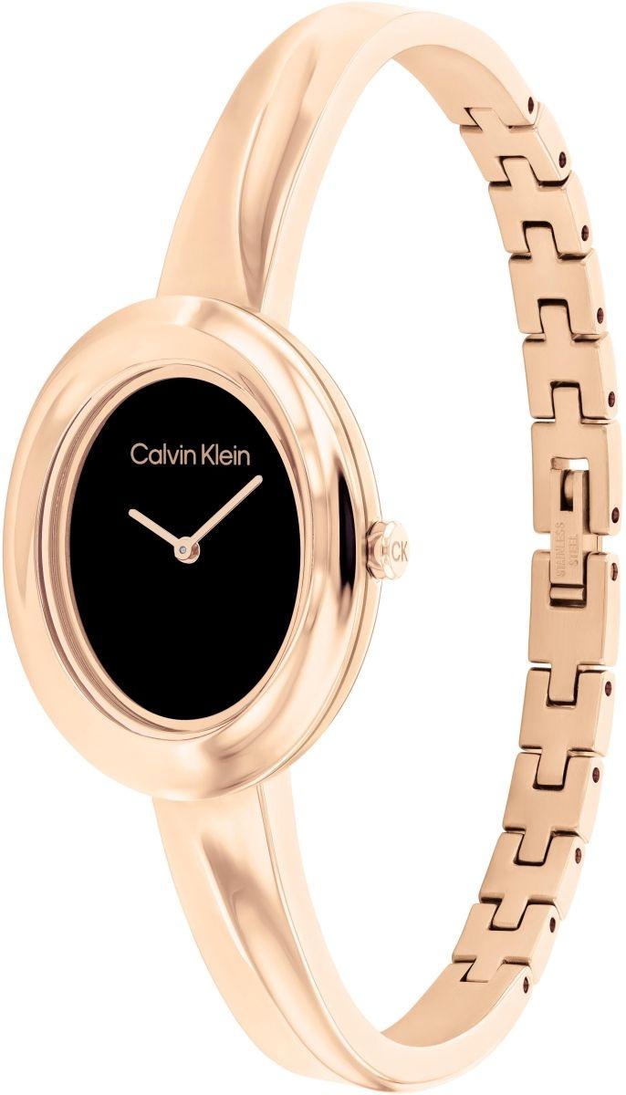Calvin Klein 25100057 zegarek różowe złoto fashion-modowy Calvin Klein bransoleta