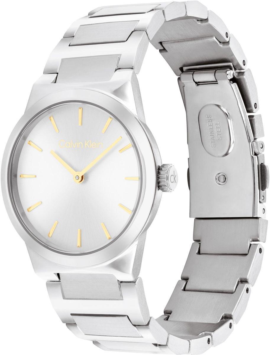 Calvin Klein 25100076 zegarek srebrny klasyczny Classic bransoleta