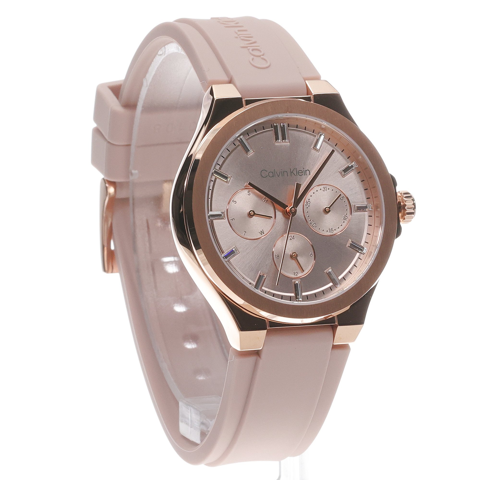 Calvin Klein 25100108 zegarek złoty fashion-modowy Calvin Klein pasek