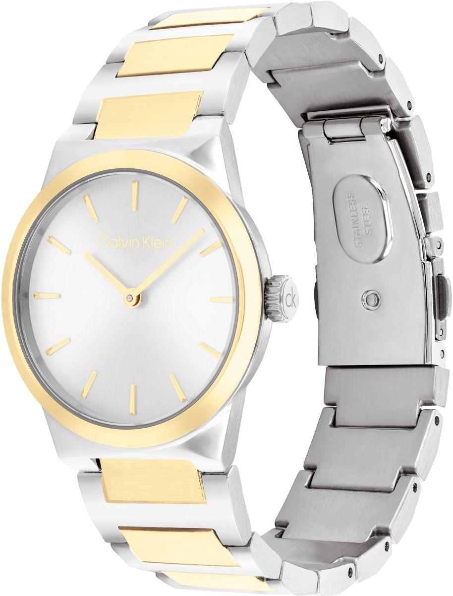 Calvin Klein 25100113 zegarek srebrny klasyczny Classic bransoleta
