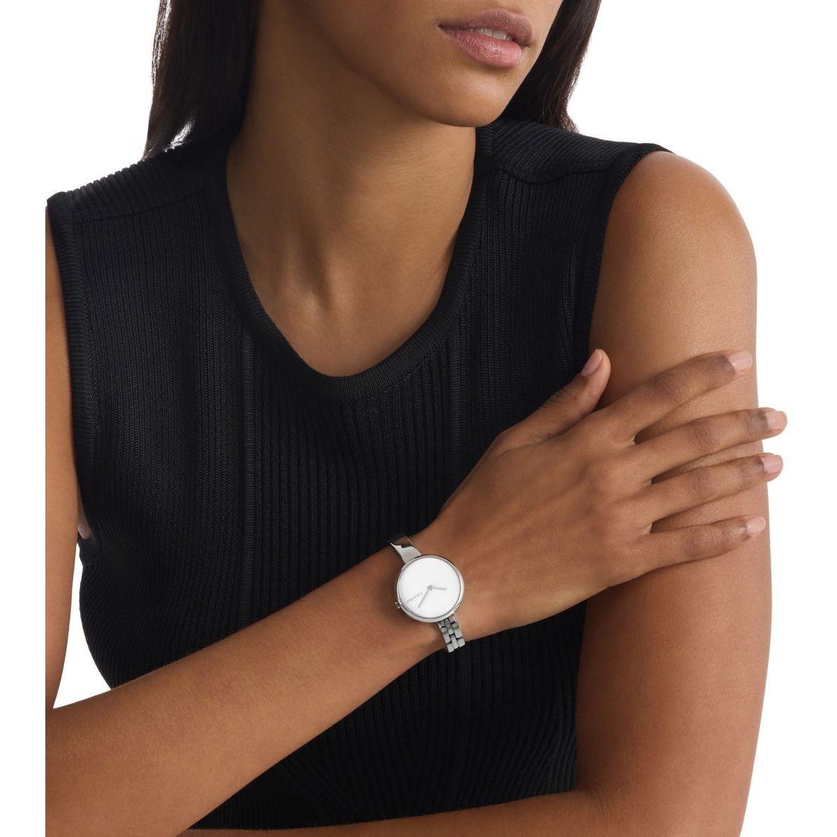 Calvin Klein 25200278 zegarek srebrny klasyczny Calvin Klein bransoleta - miniatura 5