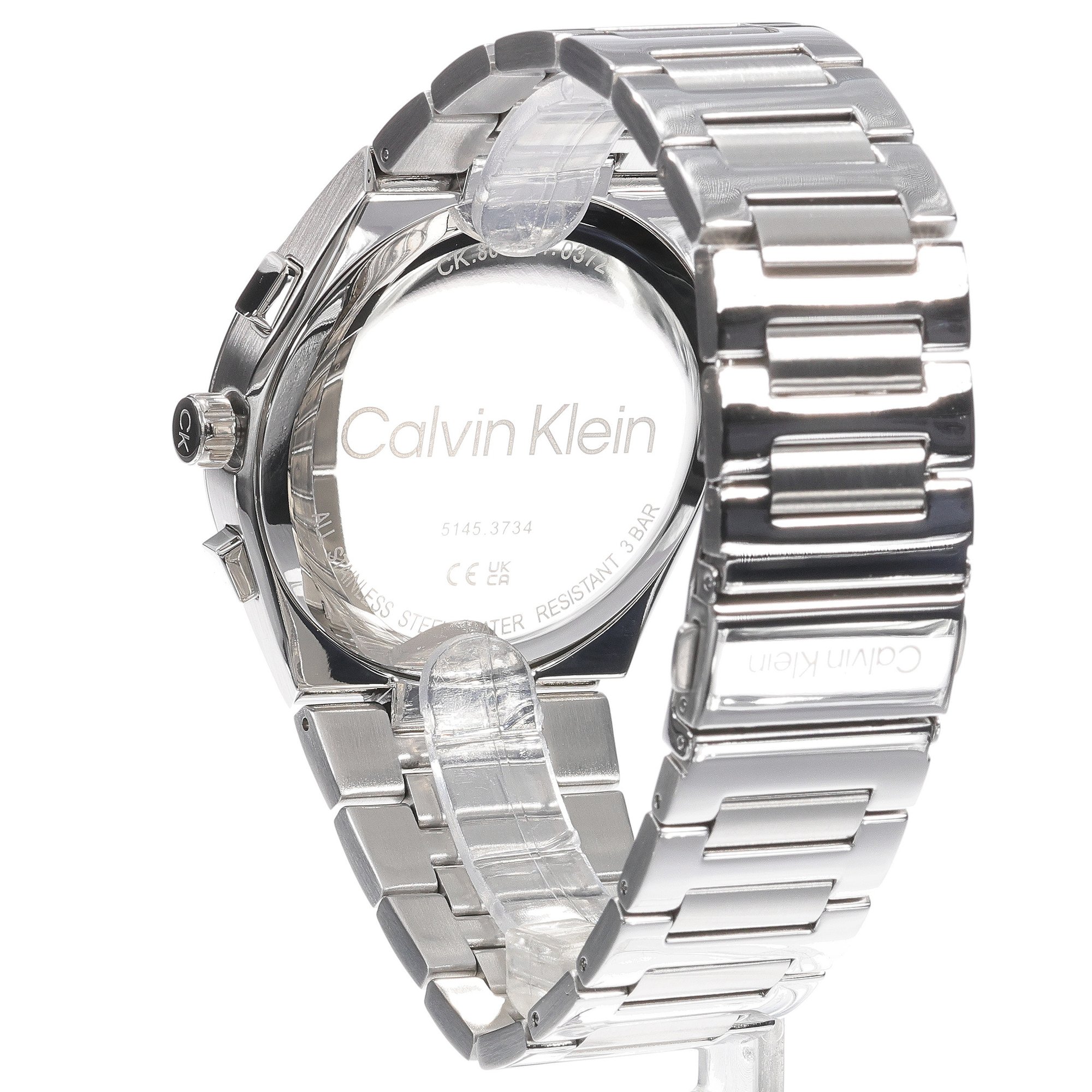 Calvin Klein 25200441 zegarek srebrny klasyczny Calvin Klein bransoleta