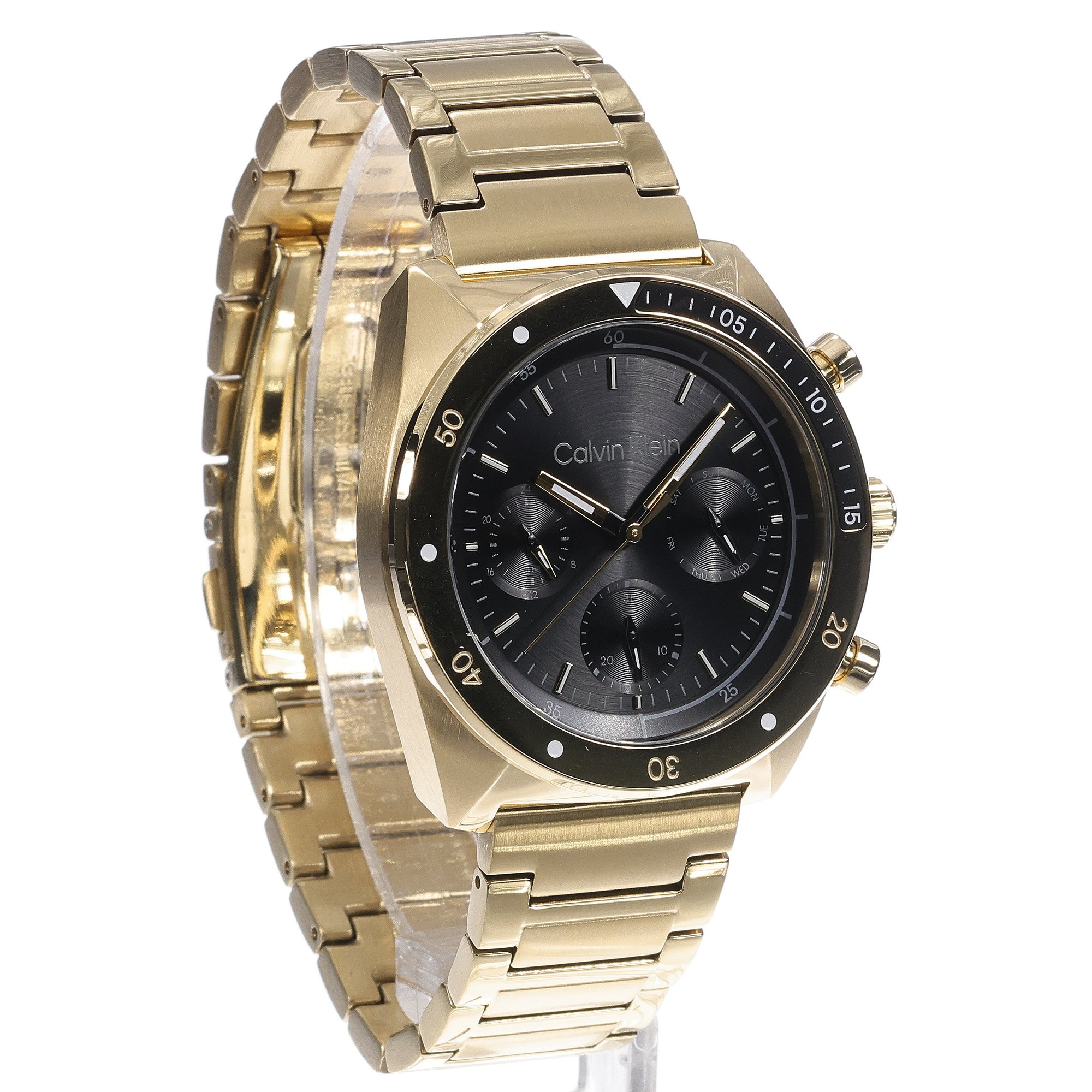 Calvin Klein 25200465 zegarek czarny fashion-modowy Calvin Klein bransoleta