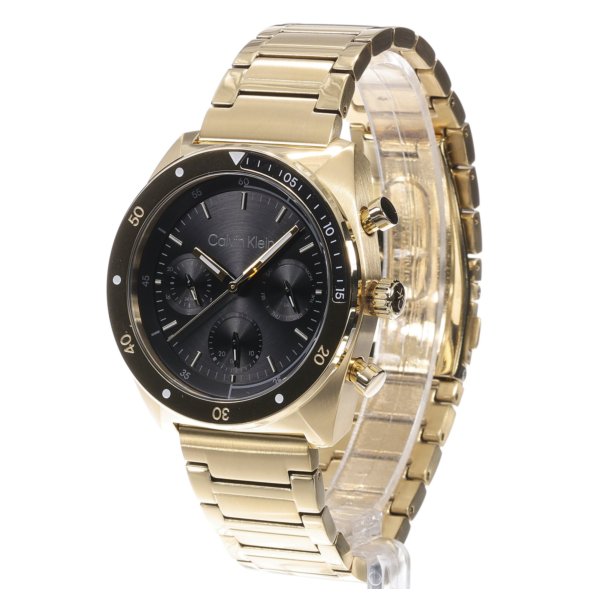 Calvin Klein 25200465 zegarek czarny fashion-modowy Calvin Klein bransoleta