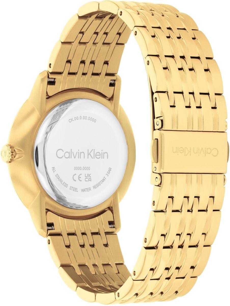 Calvin Klein 25300007 zegarek złoty klasyczny Calvin Klein bransoleta