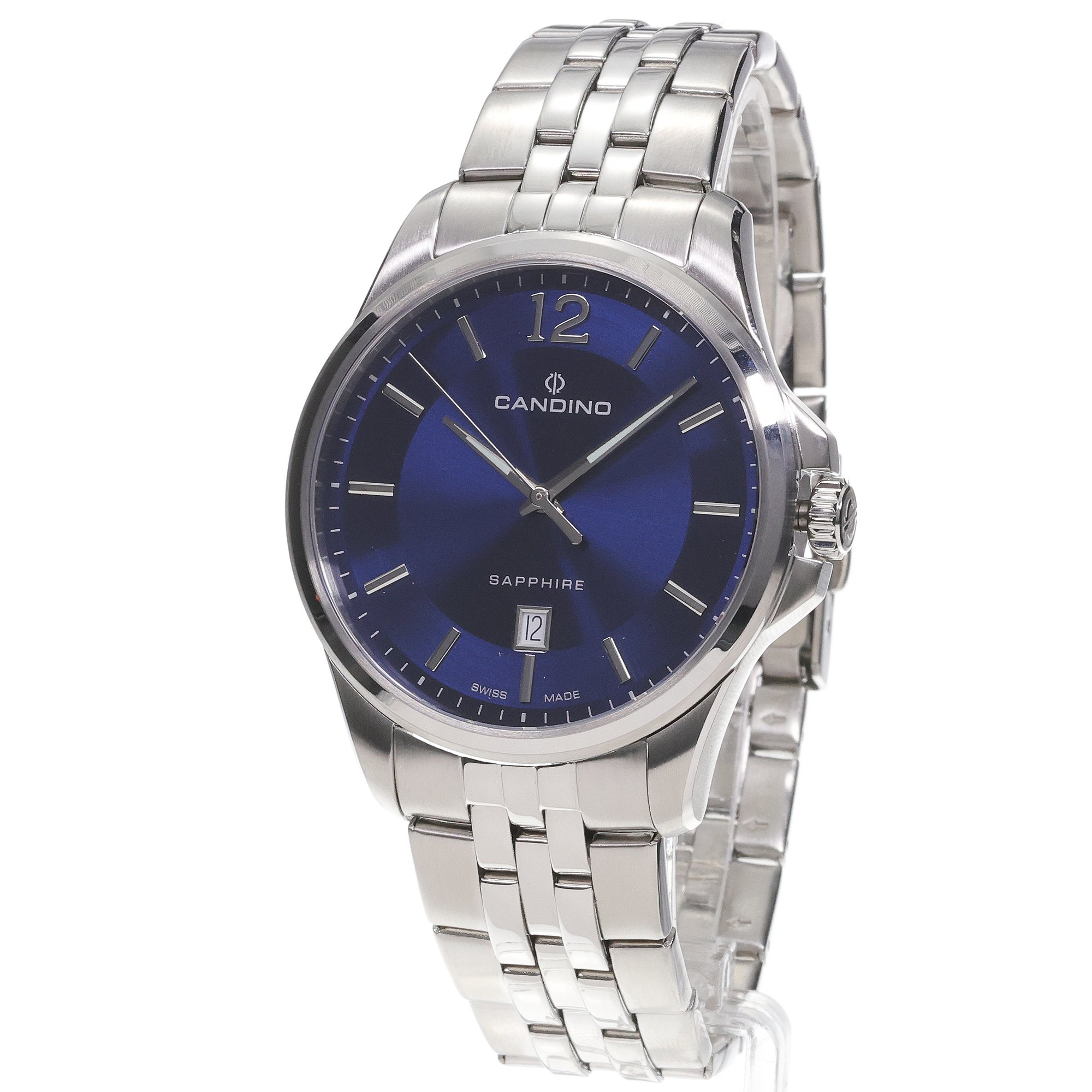 Candino C4762-2 zegarek srebrny klasyczny GENTS CLASSIC TIMELESS bransoleta - miniatura 2