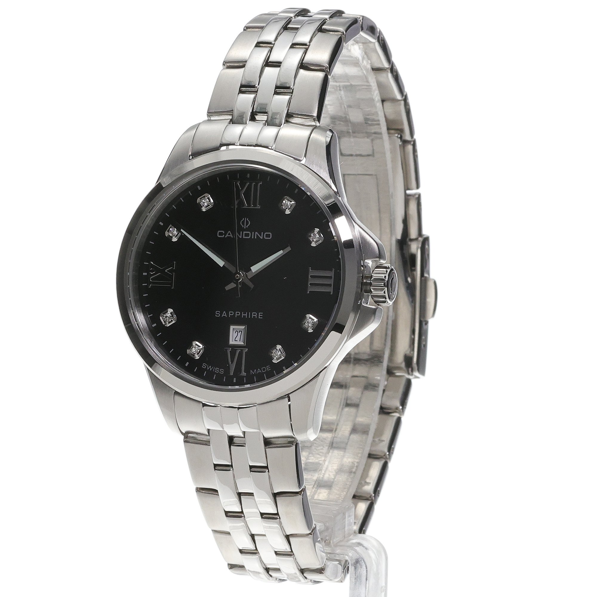 Candino C4766-5 zegarek srebrny klasyczny LADY ELEGANCE bransoleta