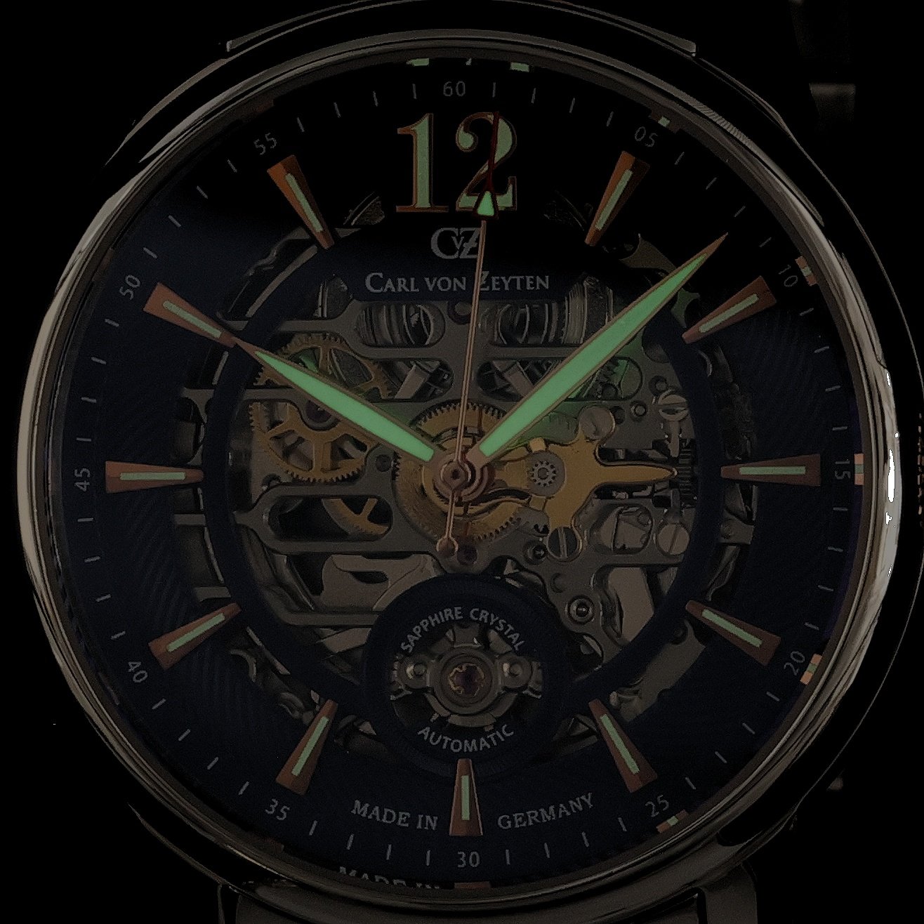 Carl von Zeyten CVZ0080BLRM zegarek srebrny klasyczny Schramberg bransoleta - miniatura 5