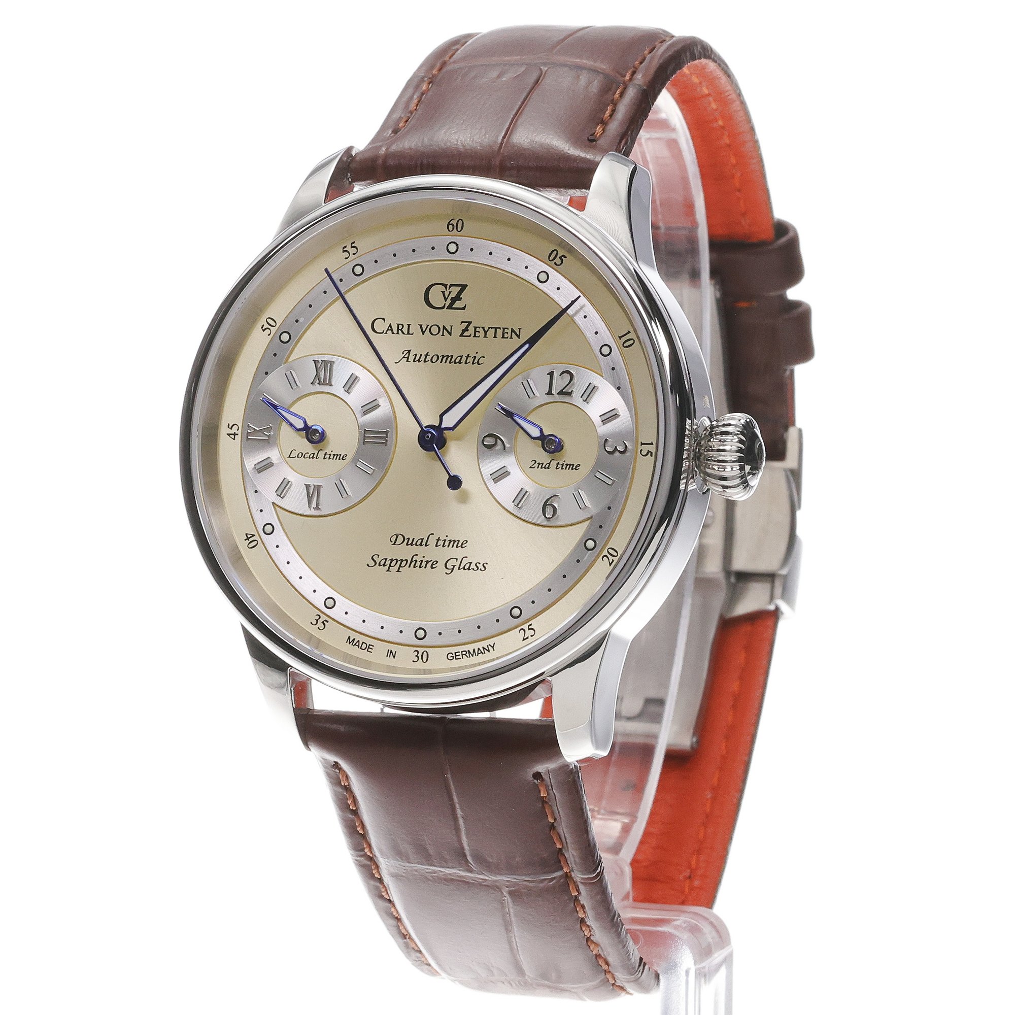 Carl von Zeyten CVZ0086CRS Automatic Dual Time Limited Edition zegarek klasyczny Schonmonzach - miniatura 2