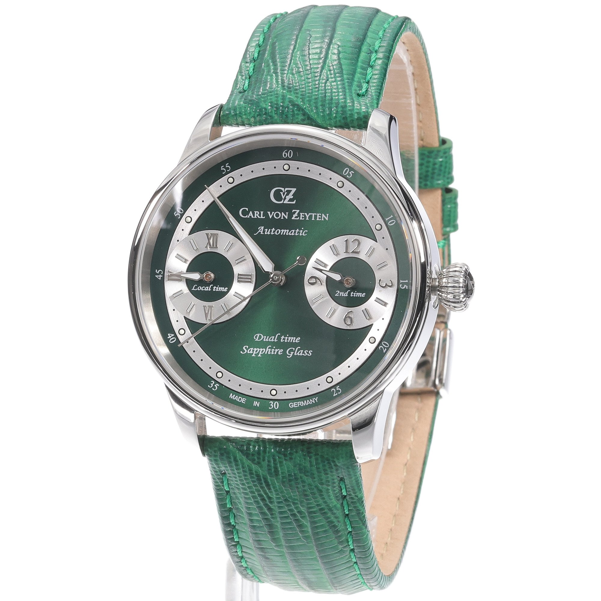 Carl von Zeyten CVZ0086GRS Schonmonzach Automatic Dual Time zegarek klasyczny Schonmonzach - miniatura 2