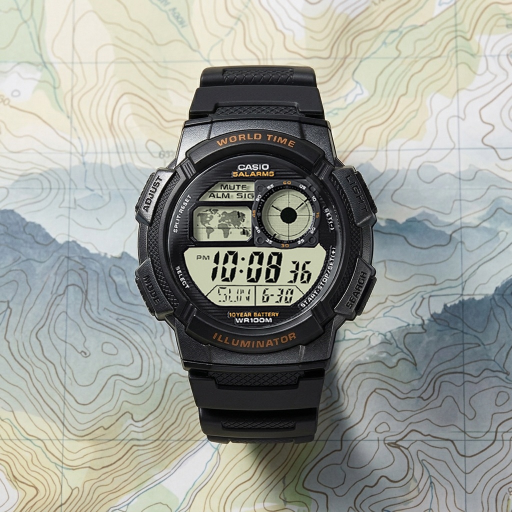 Casio AE-1000W-1AVEF zegarek sportowy Sportowe