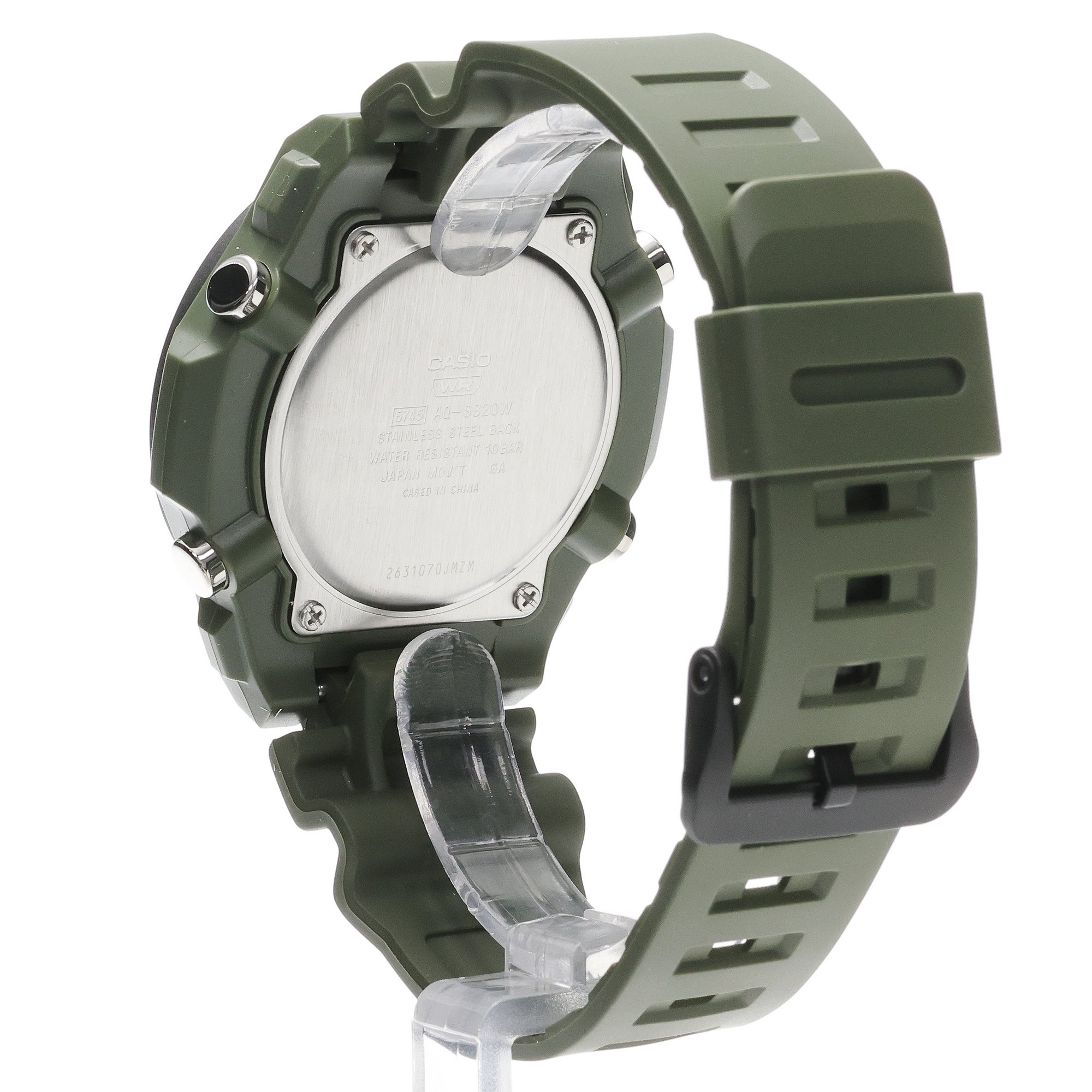 Casio AQ-S820W-3BVEF męski zegarek Analogowo - cyfrowe pasek - miniatura 4