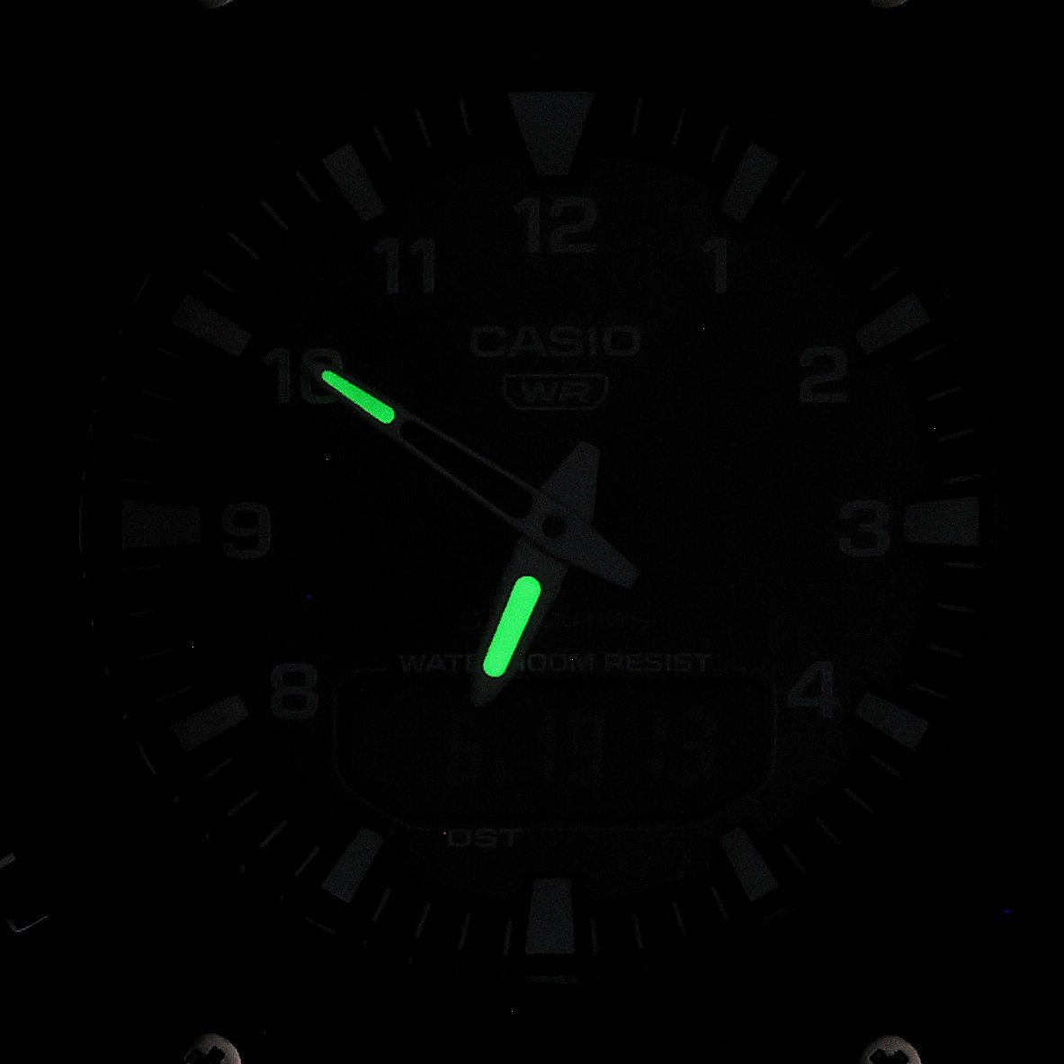 Casio AQ-S820W-3BVEF zegarek szary klasyczny Analogowo - cyfrowe pasek - miniatura 5