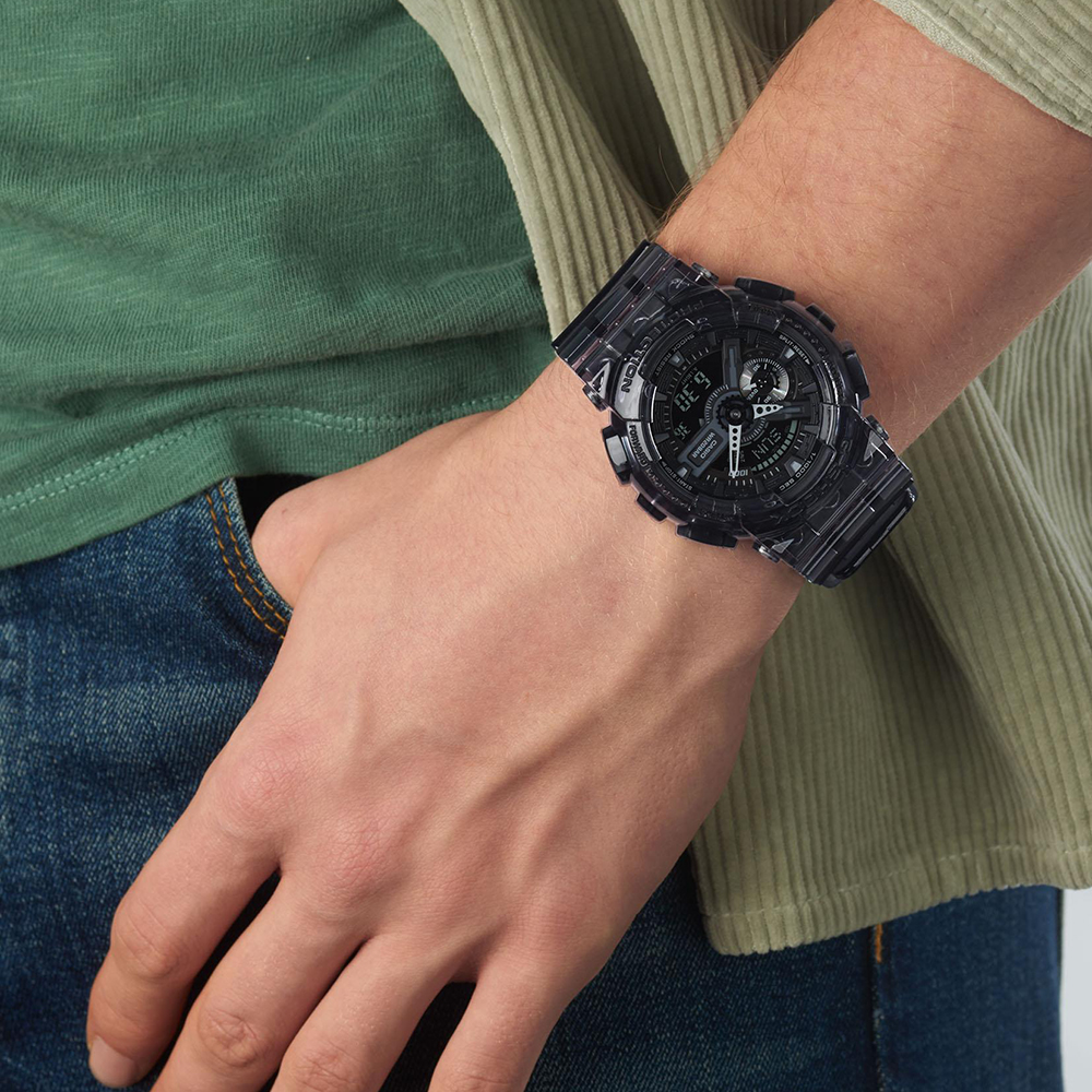 Casio GA-110SKE-8AER zegarek pomarańczowy sportowy G-Shock pasek
