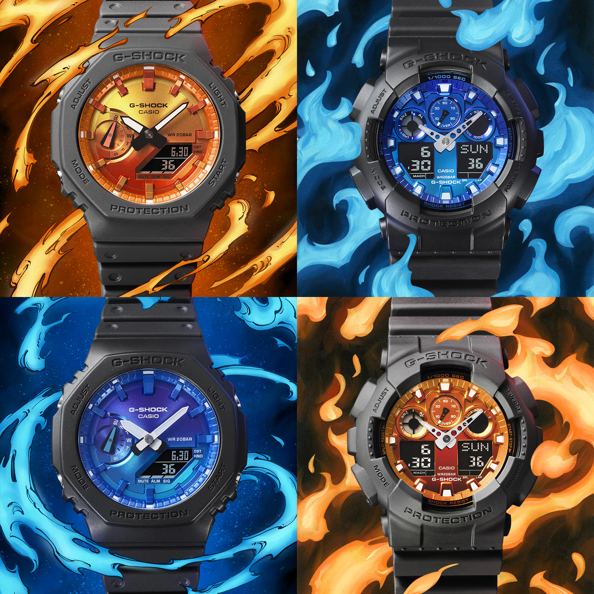 Casio GA-2100FL-1AER zegarek - miniatura 13