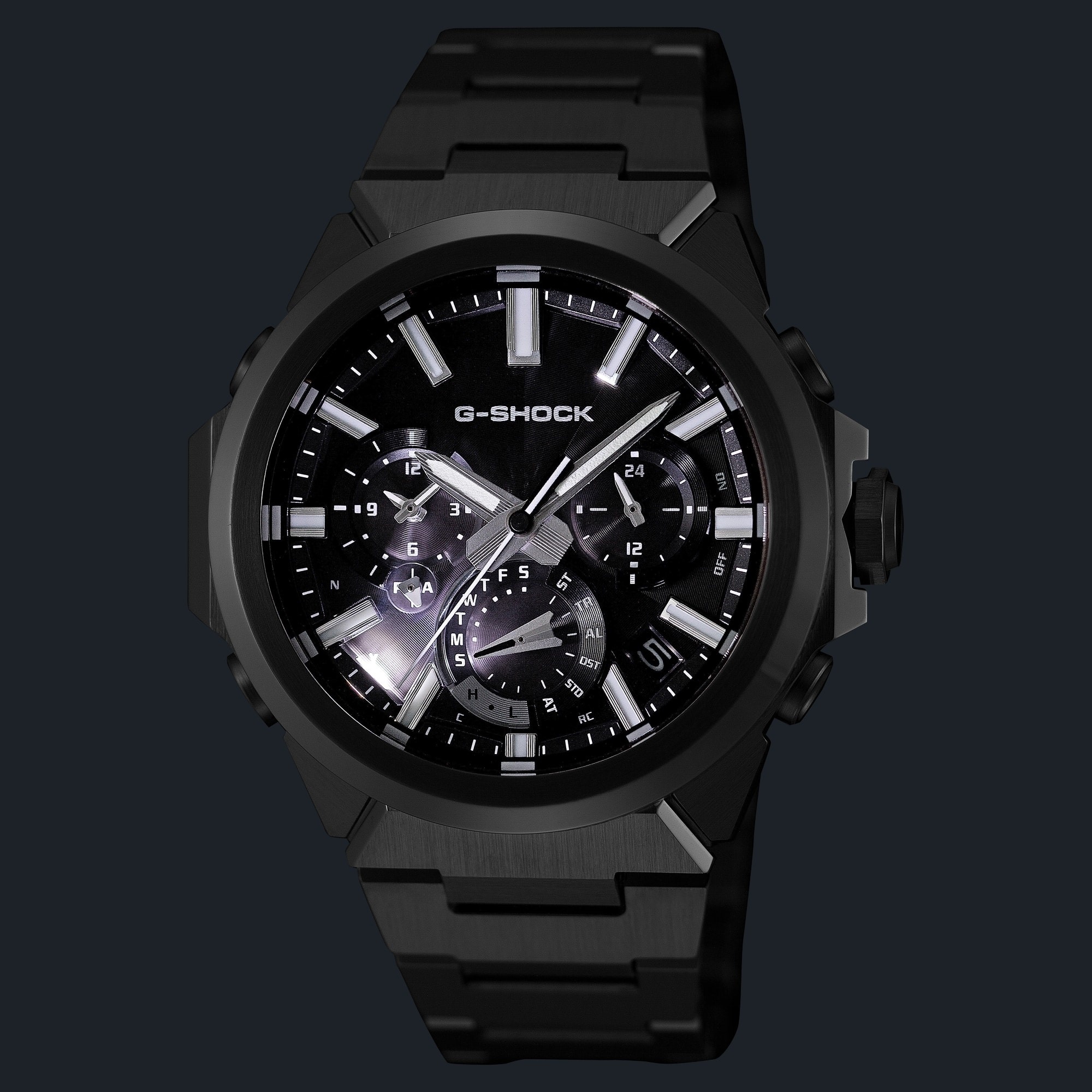 Zegarek G-SHOCK Casio Solar Sapphire z podświetleniem z efektem Afterglow