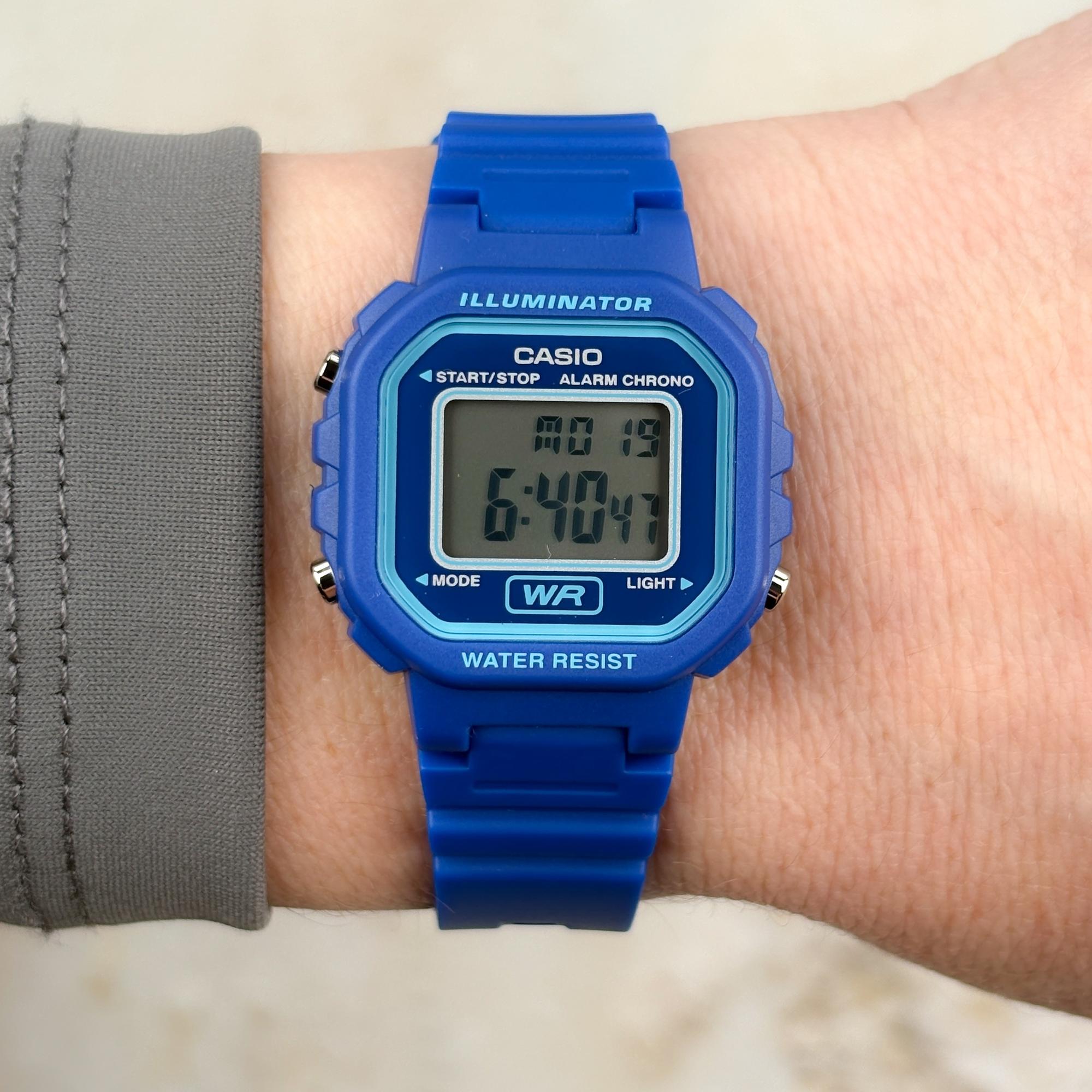 Casio LA-20WH-2AEF zegarek niebieski sportowy Sportowe pasek