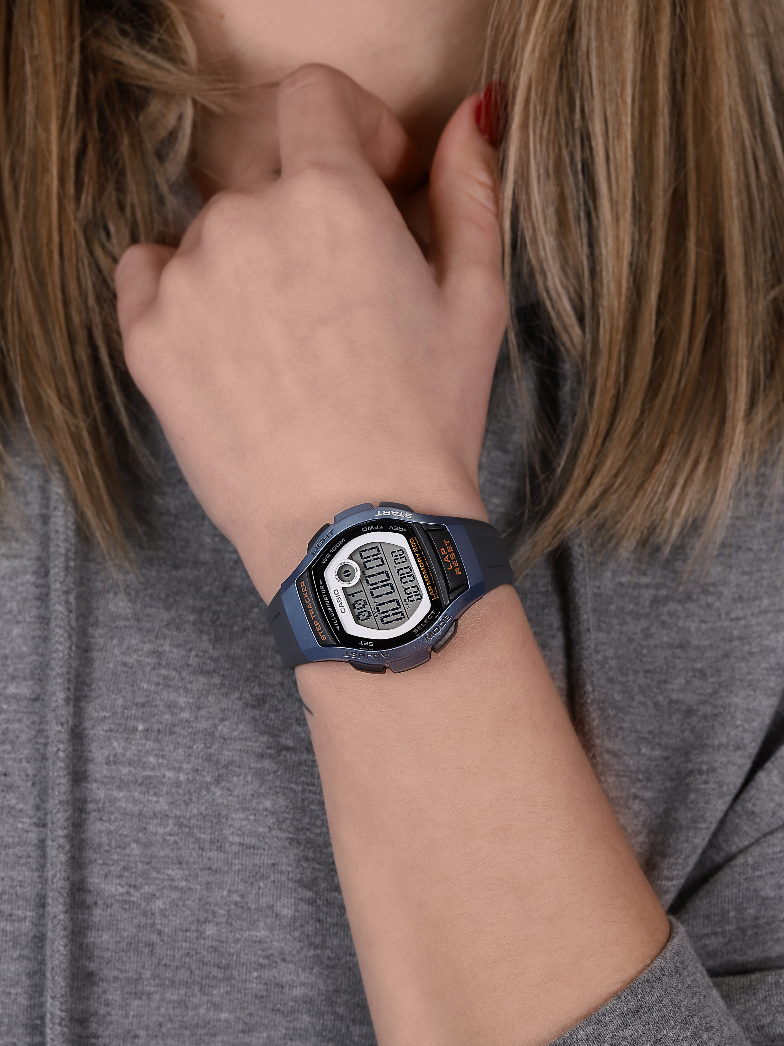 Casio LWS-2000H-2AVEF damski zegarek Sportowe pasek - miniatura 3