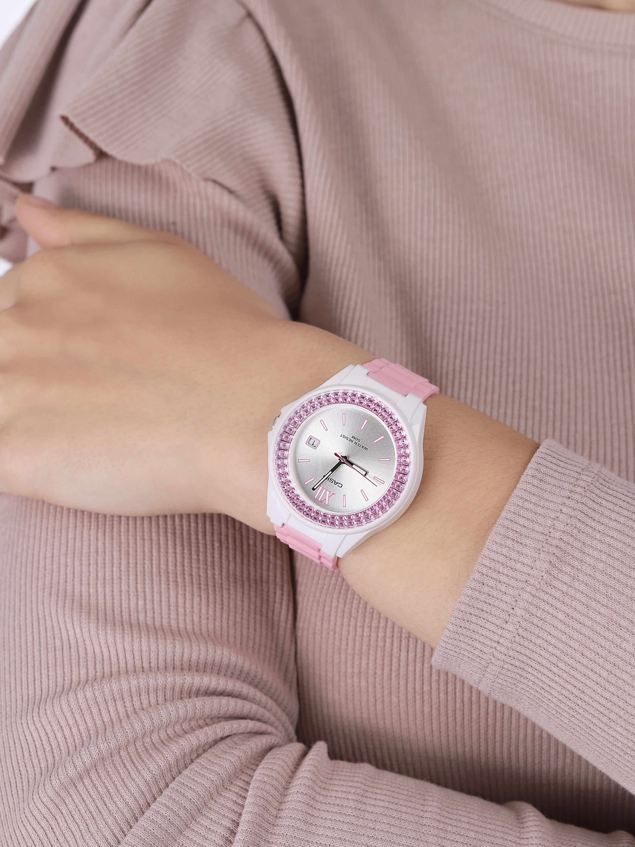 Casio LX-500H-4E3VEF zegarek różowy sportowy Sportowe pasek - miniatura 3