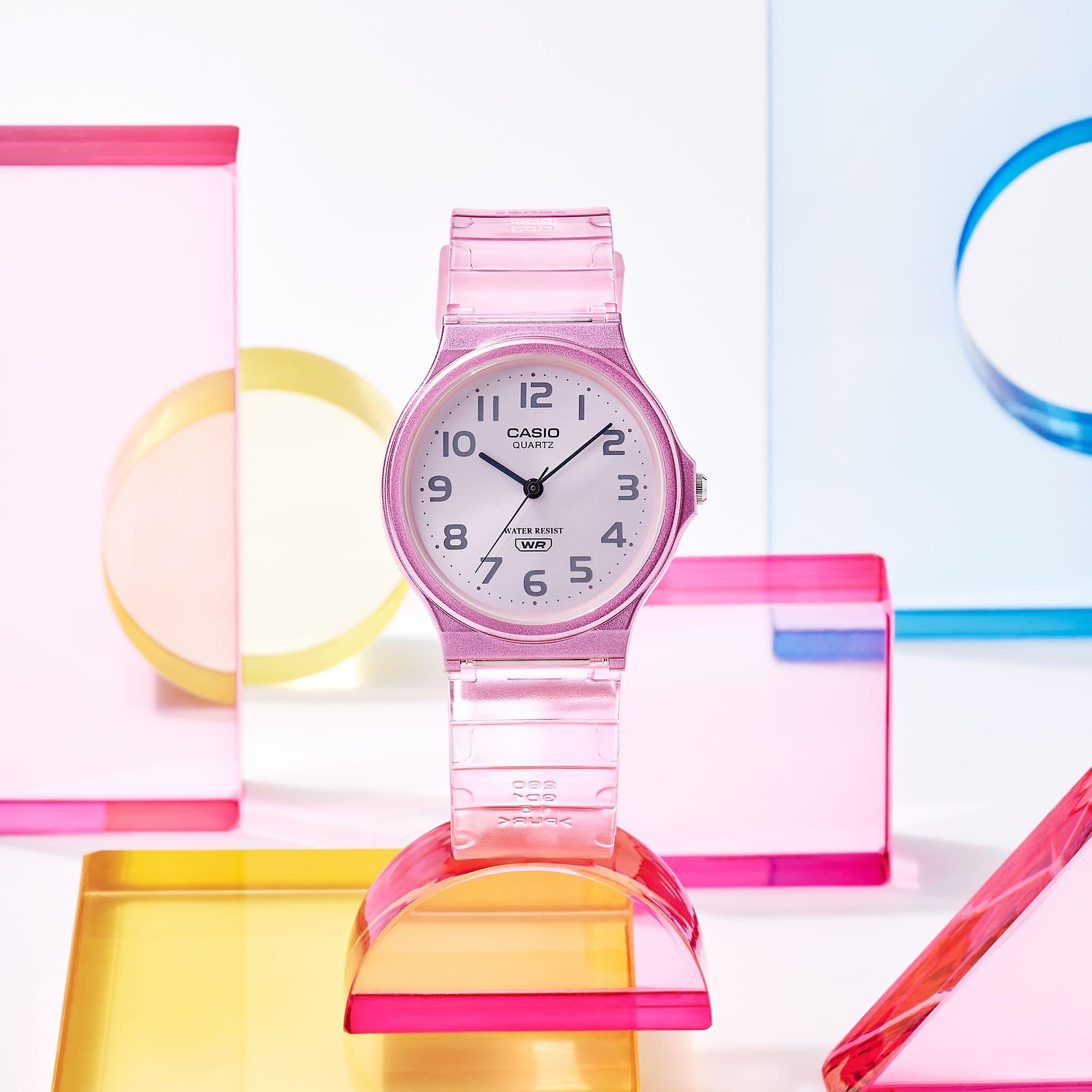 Casio MQ-24S-4BEF zegarek różowy klasyczny Klasyczne pasek - miniatura 5