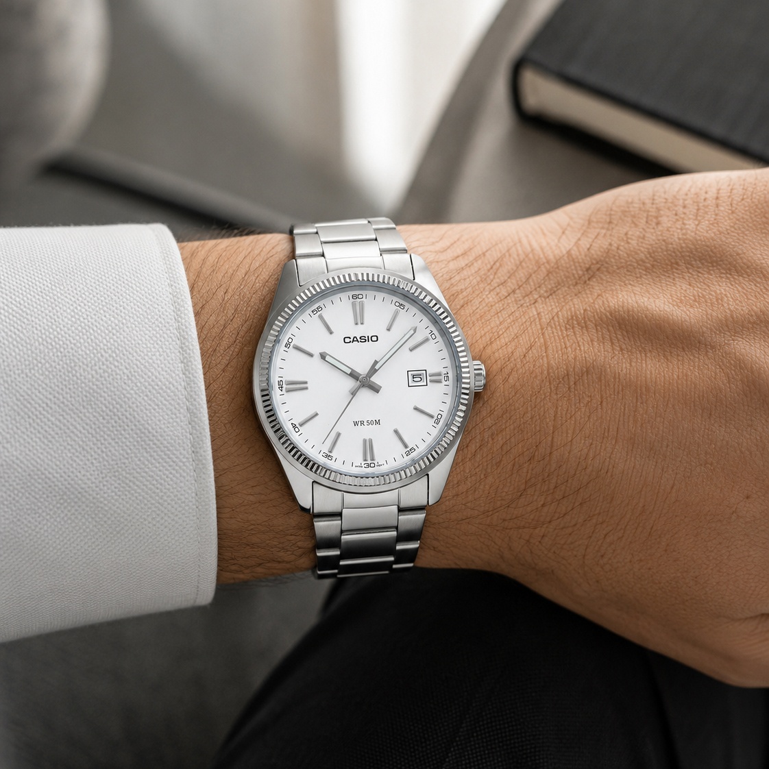 Casio MTP-1302PD-7A1VEF męski zegarek Klasyczne bransoleta - miniatura 3