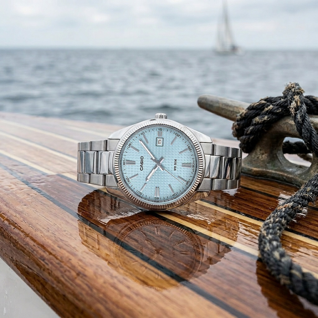 Casio MTP-1302PE-2AVEF zegarek srebrny klasyczny Klasyczne bransoleta - miniatura 5