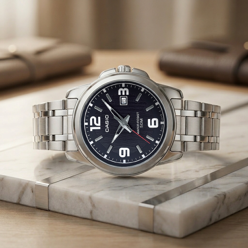 Casio MTP-1314PD-1AVEF męski zegarek Klasyczne bransoleta - miniatura 3