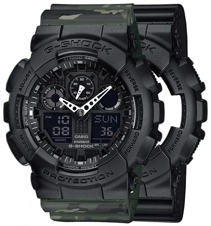 Casio SET GA-100-1A1ER + BEZEL 10358741 + PASEK 10561429 - zdjęcie 1